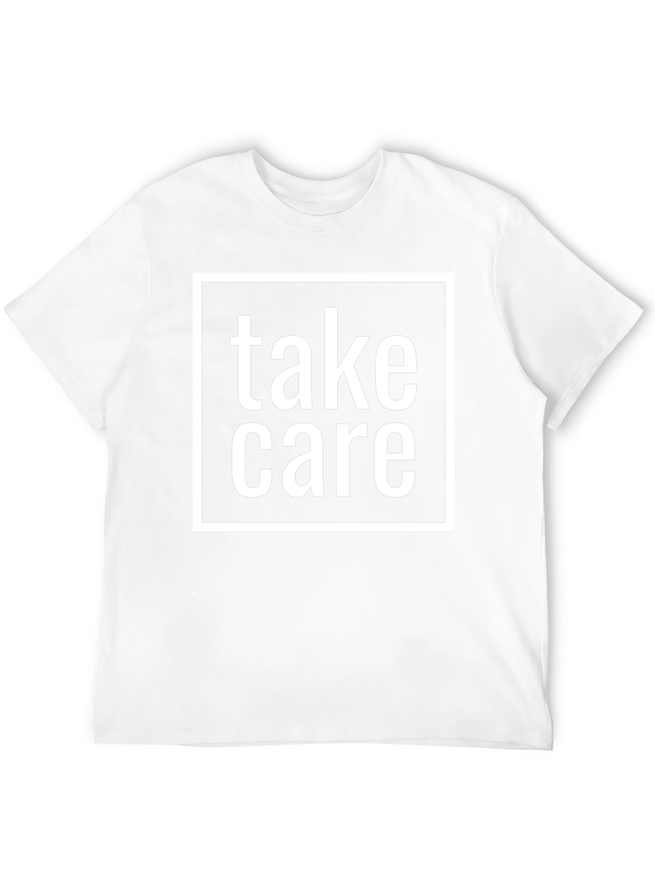 Take Care Graphic Tee - Bold Black Cotton Shirt