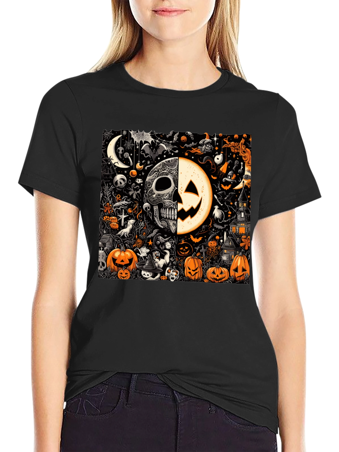 Spooky Halloween Graphic T-Shirt