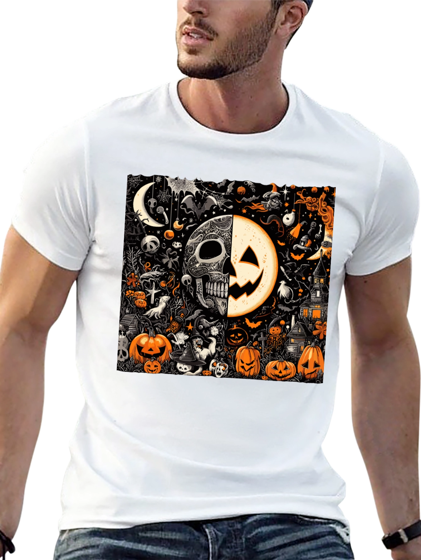 Spooky Halloween Graphic T-Shirt