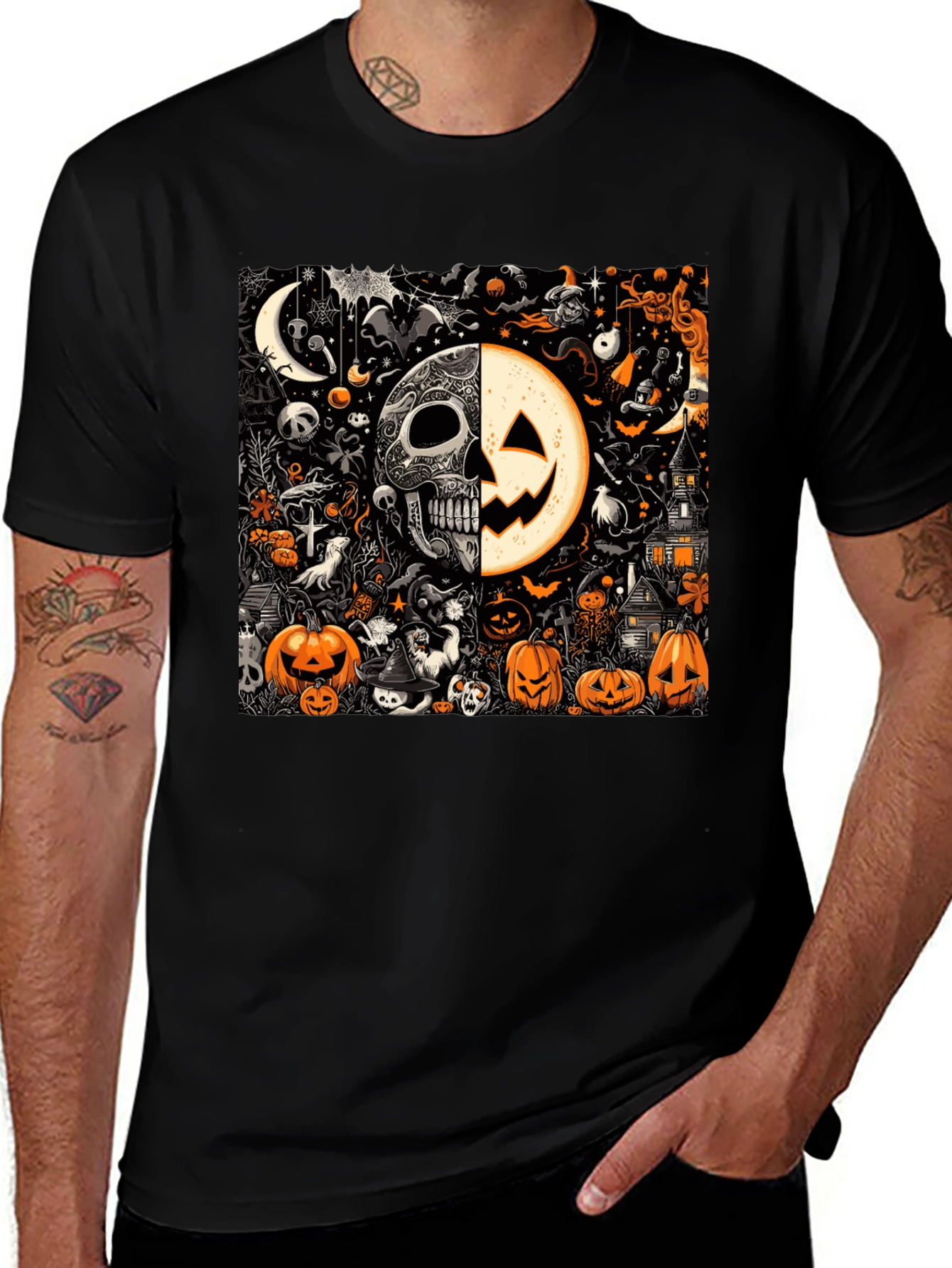 Spooky Halloween Graphic T-Shirt