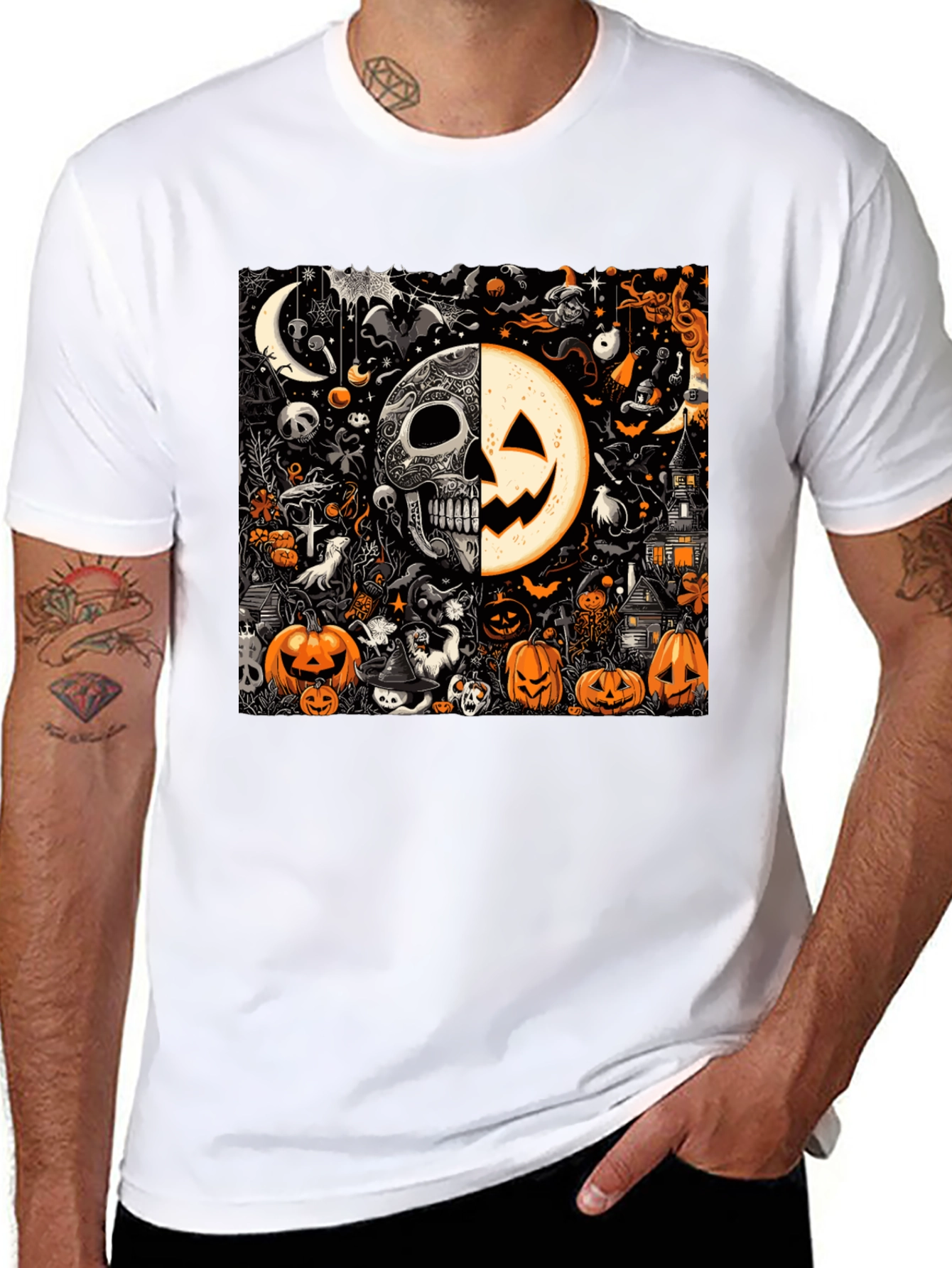 Spooky Halloween Graphic T-Shirt