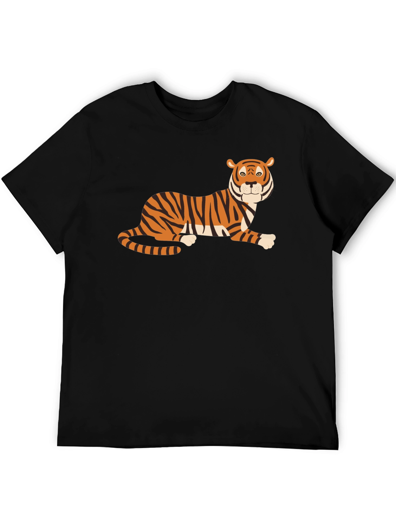 Cool Tiger Graphic Black T-Shirt