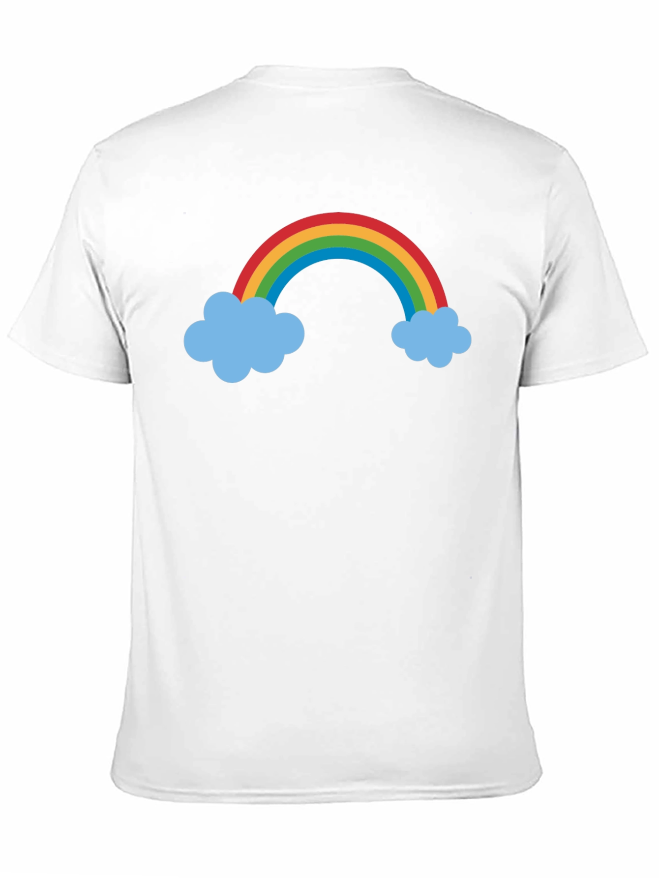Rainbow & Cloud Graphic Black T-Shirt