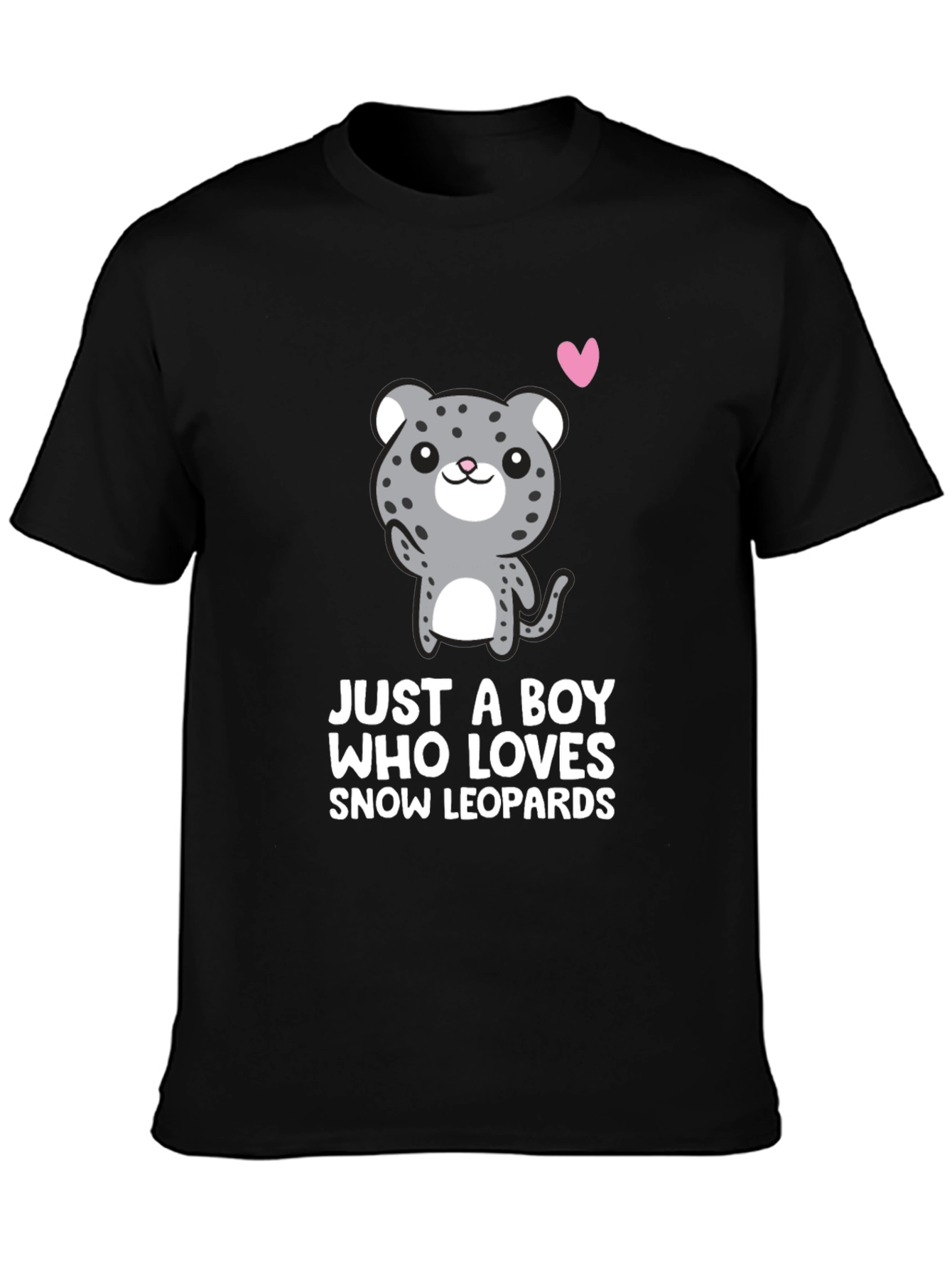 Snow Leopard Lover T-Shirt - Boys Graphic Tee