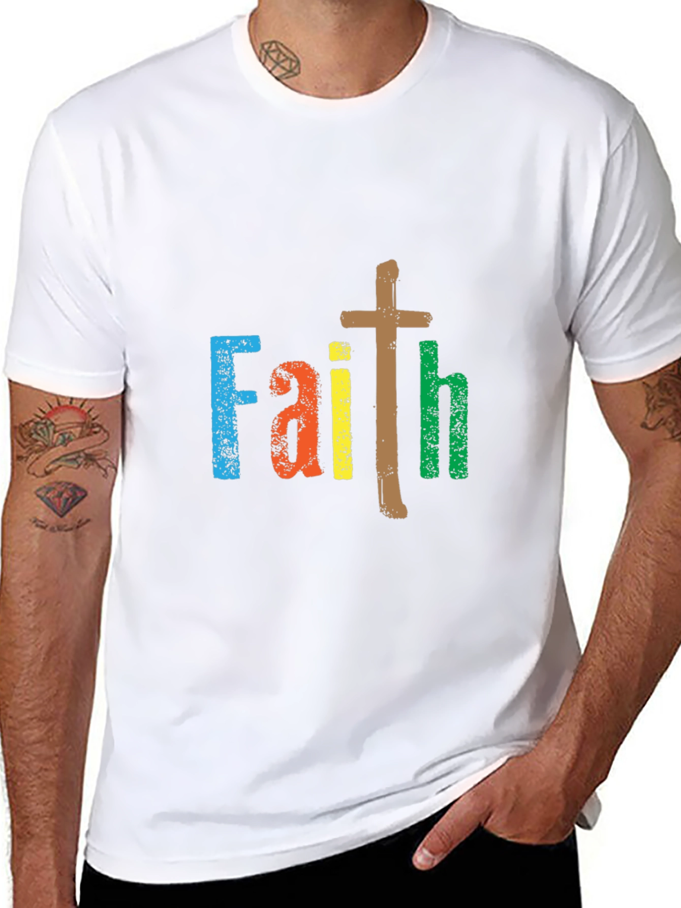 Faith Graphic Tee - Religious Inspired Unisex Shirt
