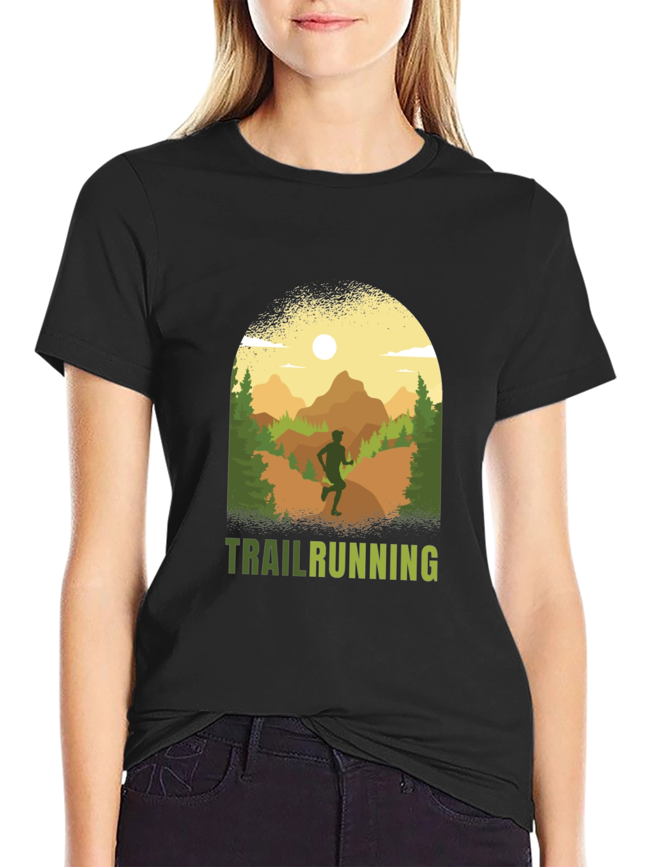 Trail Running Graphic Tee - Outdoor Adventure Shirt