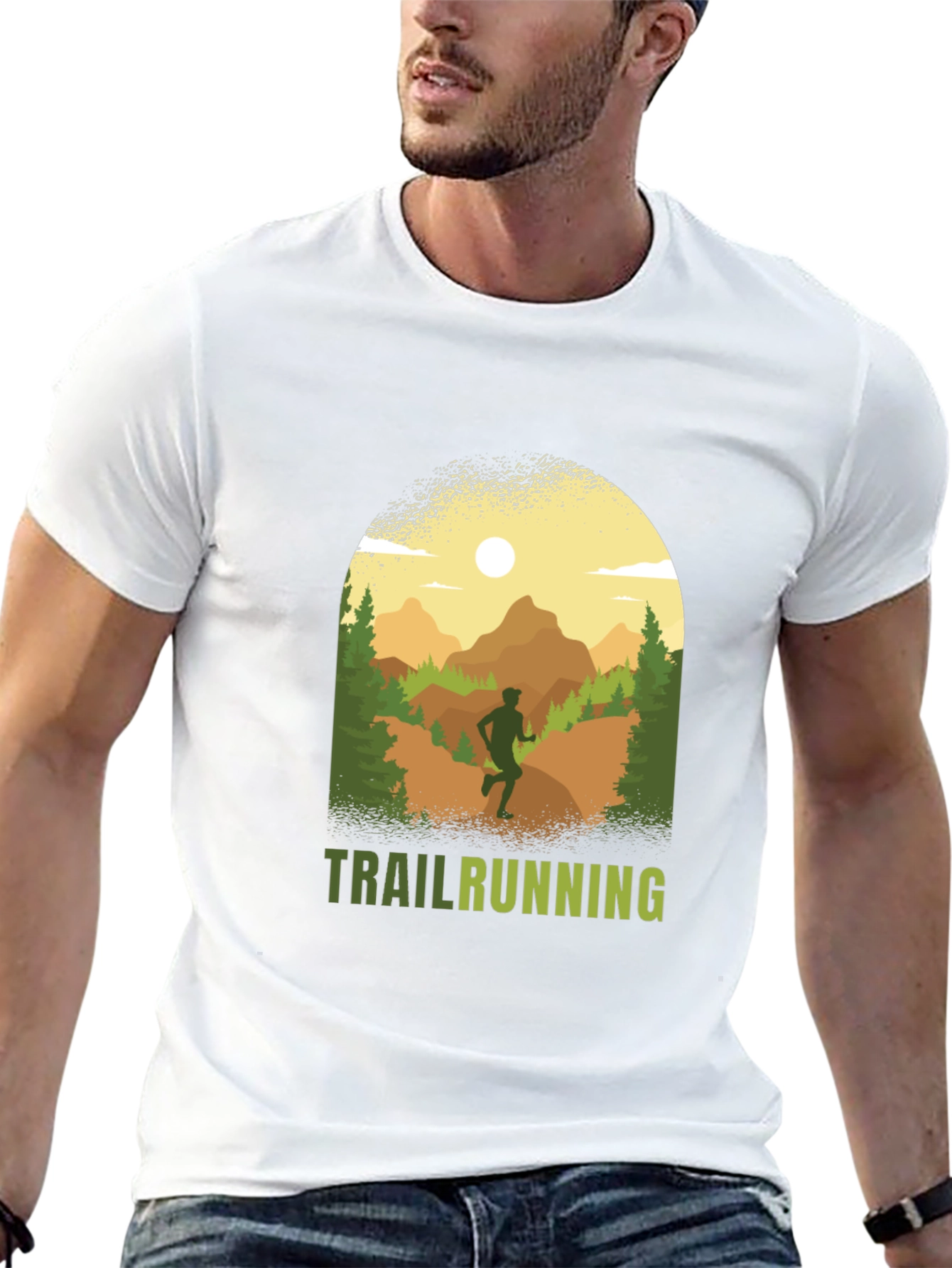 Trail Running Graphic Tee - Outdoor Adventure Shirt