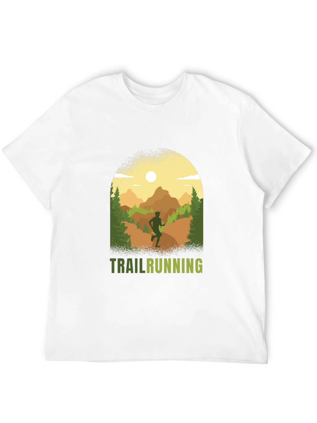 Trail Running Graphic Tee - Outdoor Adventure Shirt
