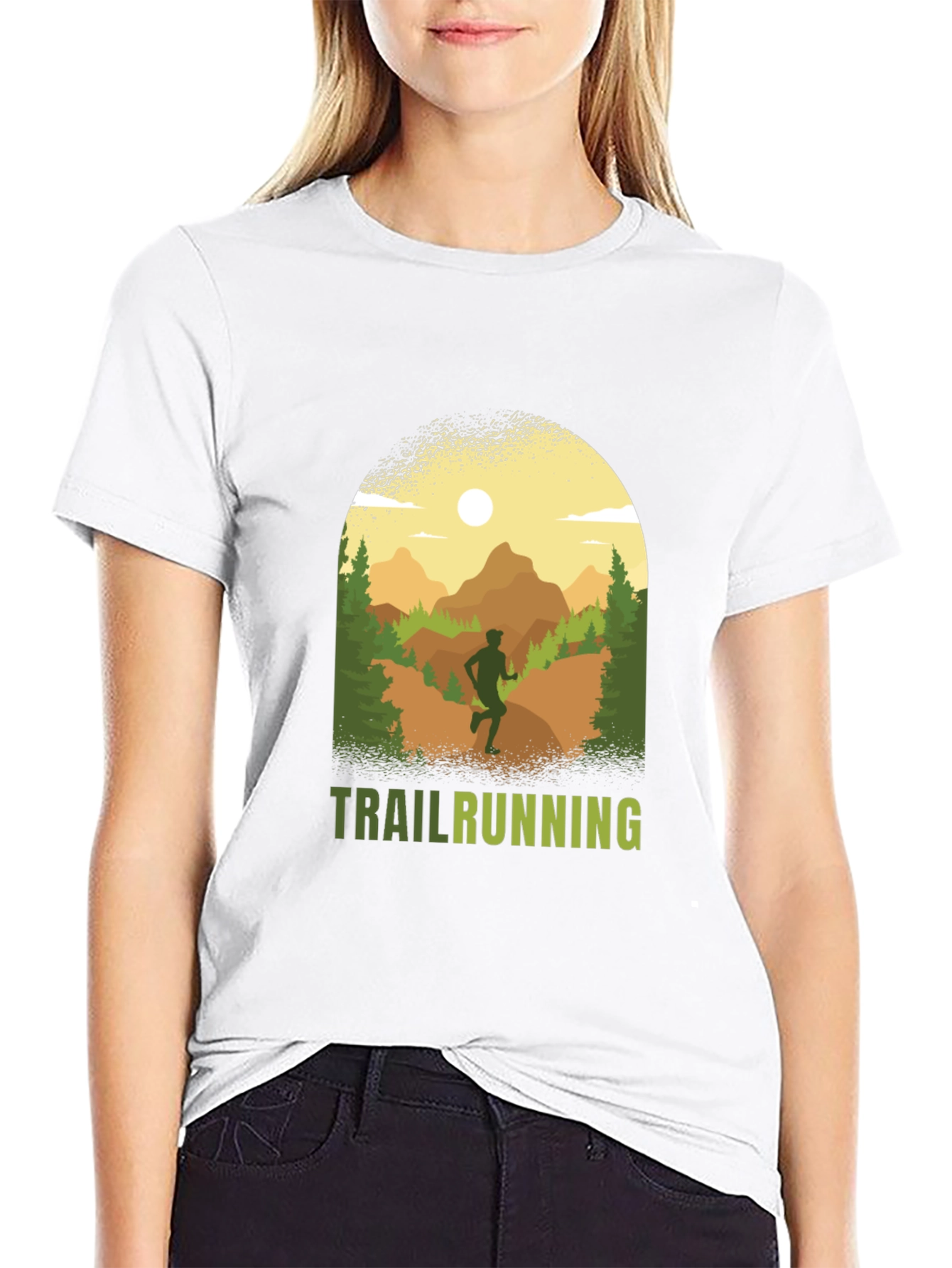 Trail Running Graphic Tee - Outdoor Adventure Shirt