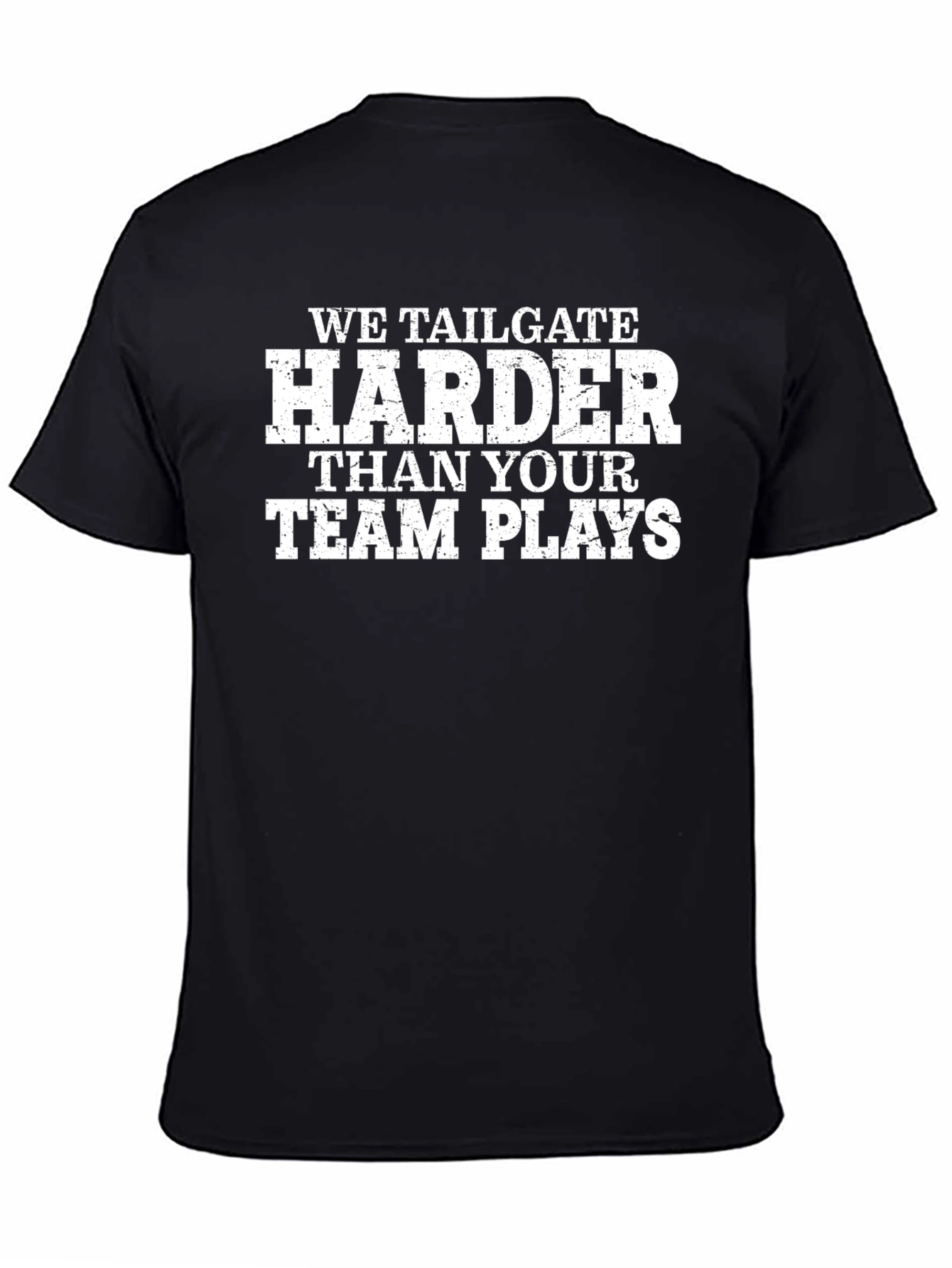 Tailgate Harder Black Graphic T-Shirt