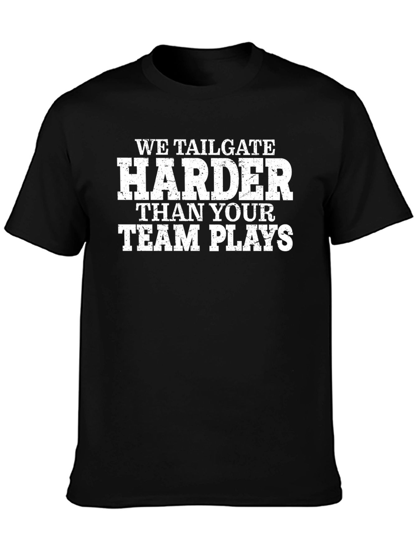 Tailgate Harder Black Graphic T-Shirt