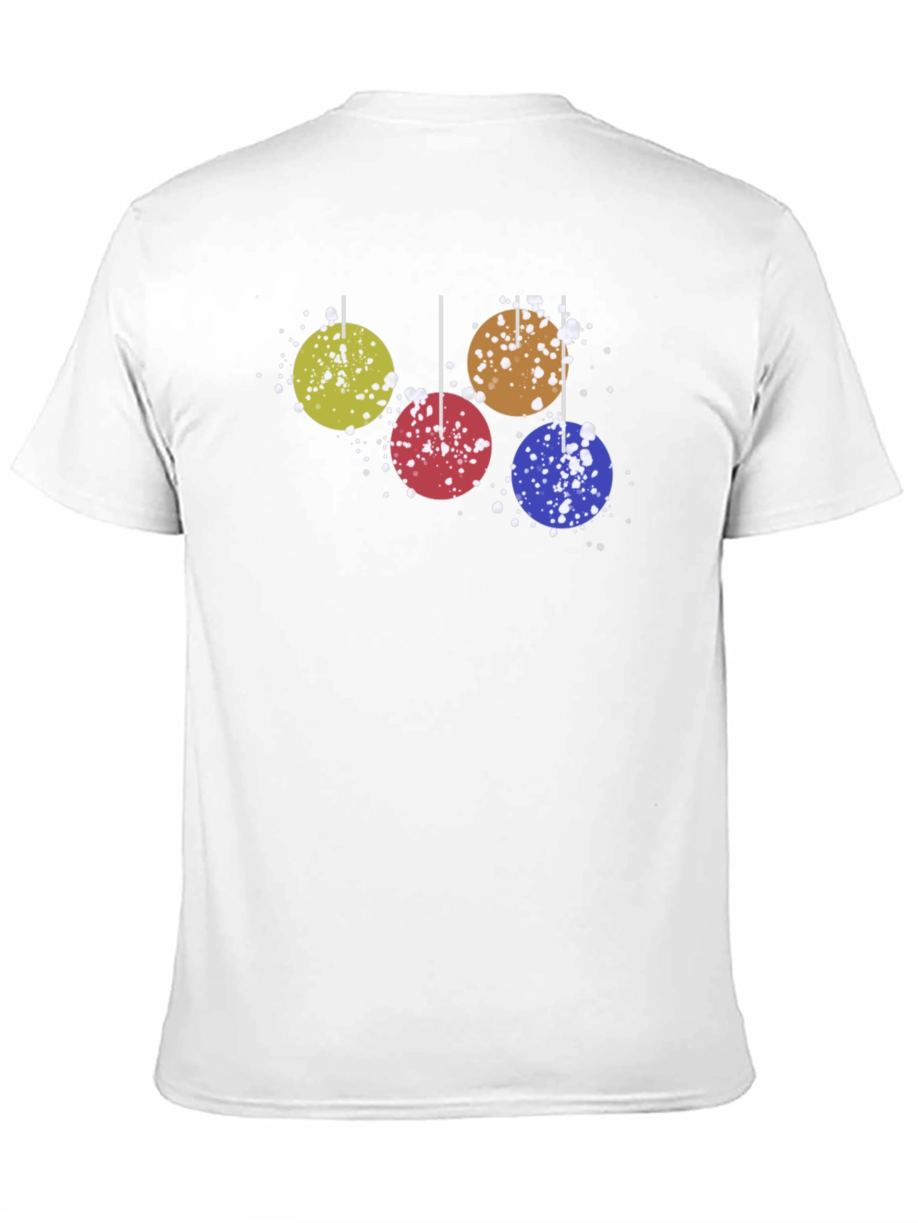 Holiday Ornament Graphic Tee - Fun Christmas Style