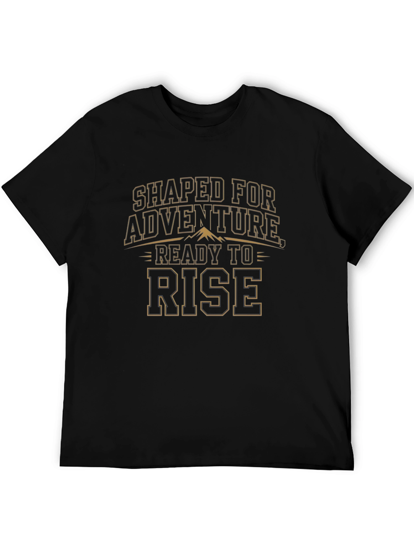 Shaped for Adventure Ready to Rise Black Tee