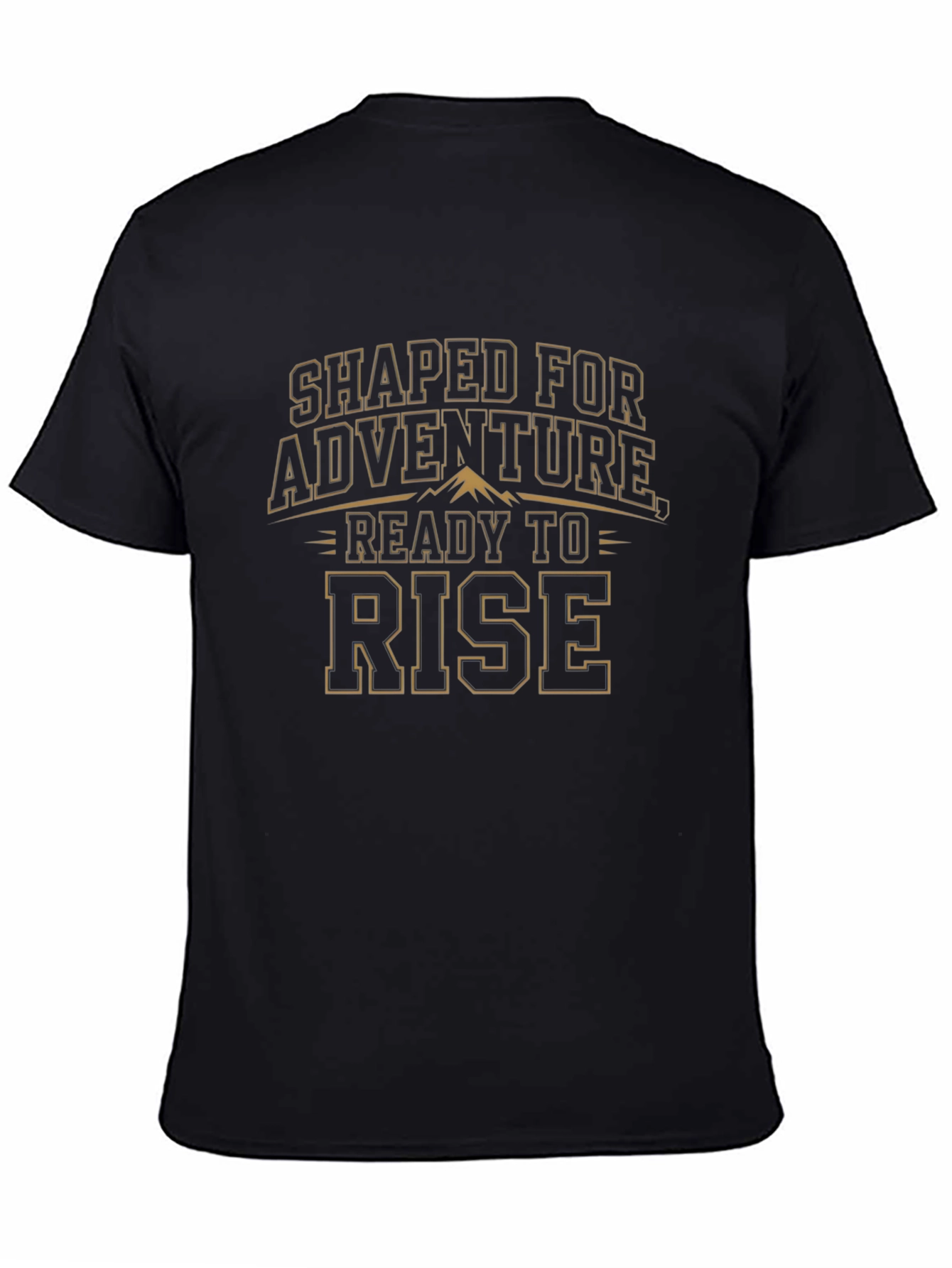 Shaped for Adventure Ready to Rise Black Tee