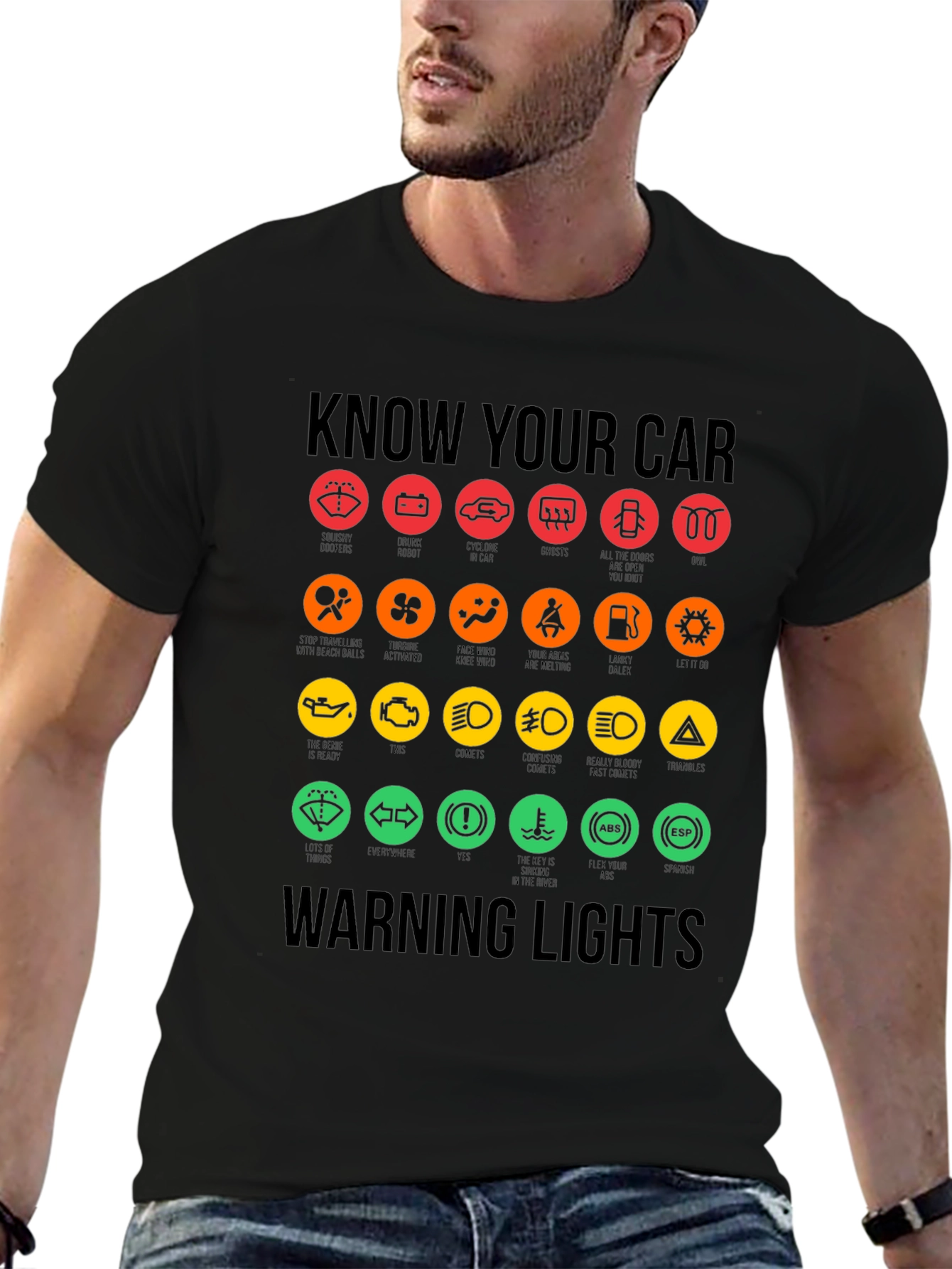 Know Your Car Warning Lights T-Shirt
