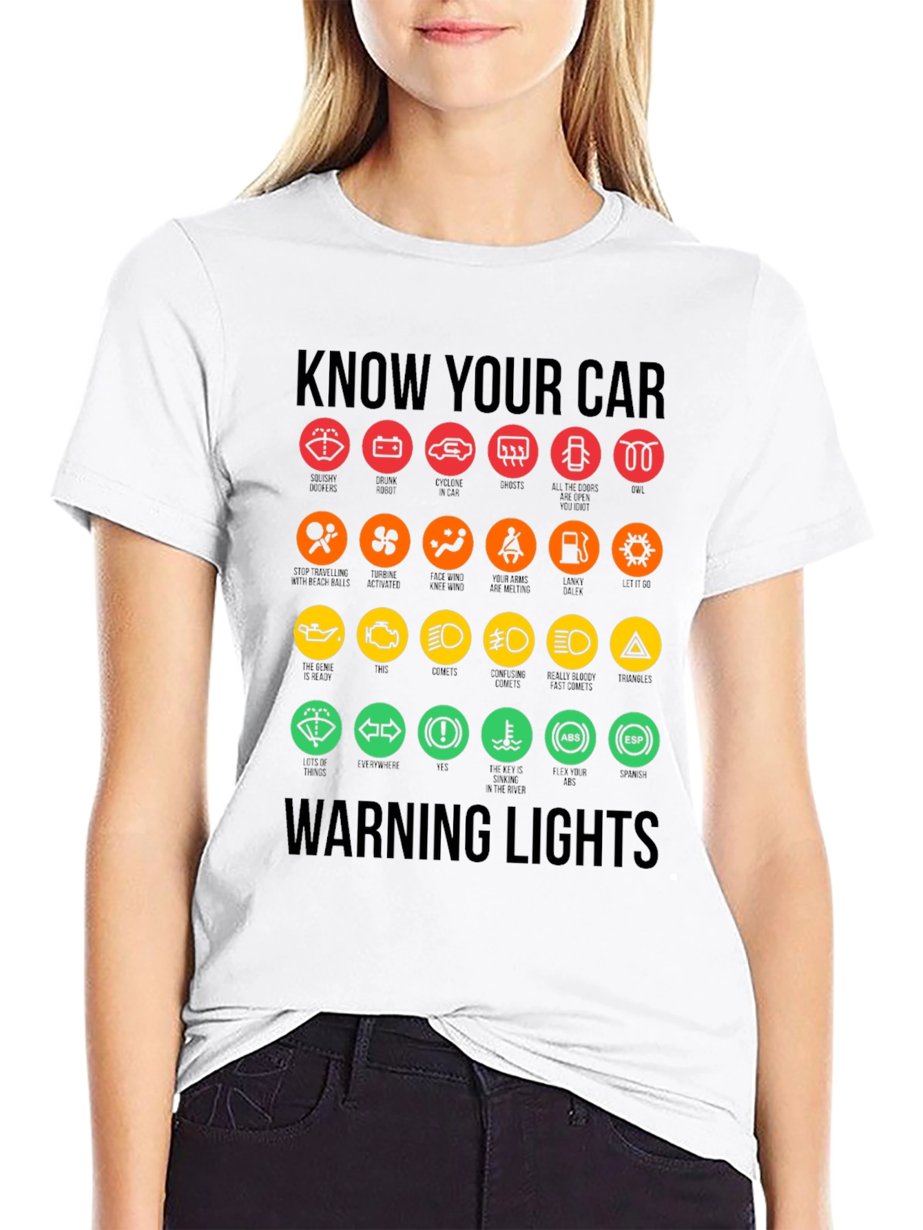 Know Your Car Warning Lights T-Shirt
