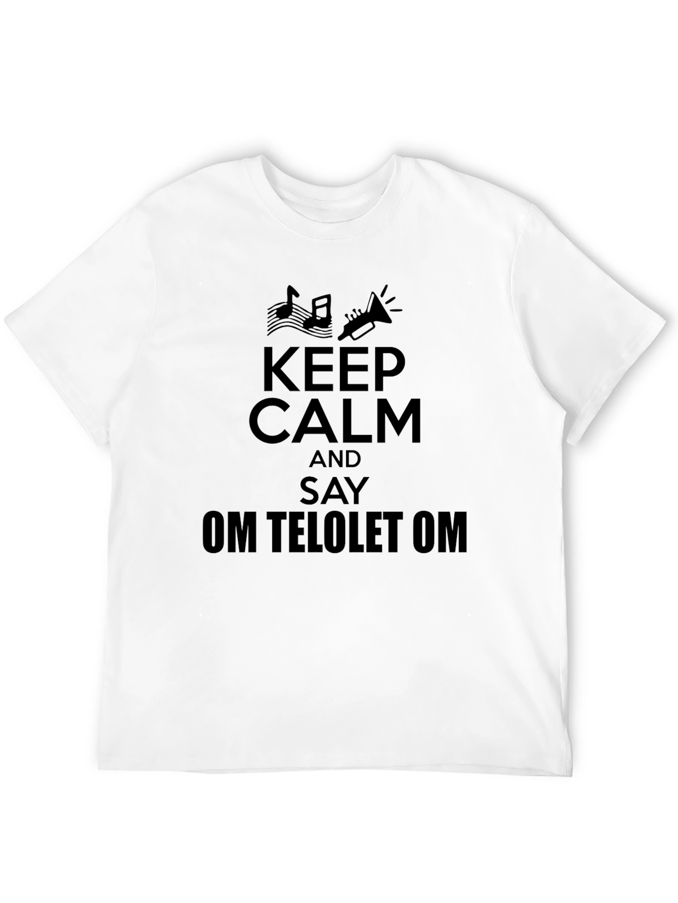 Keep Calm Om Telolet Om Black T-Shirt