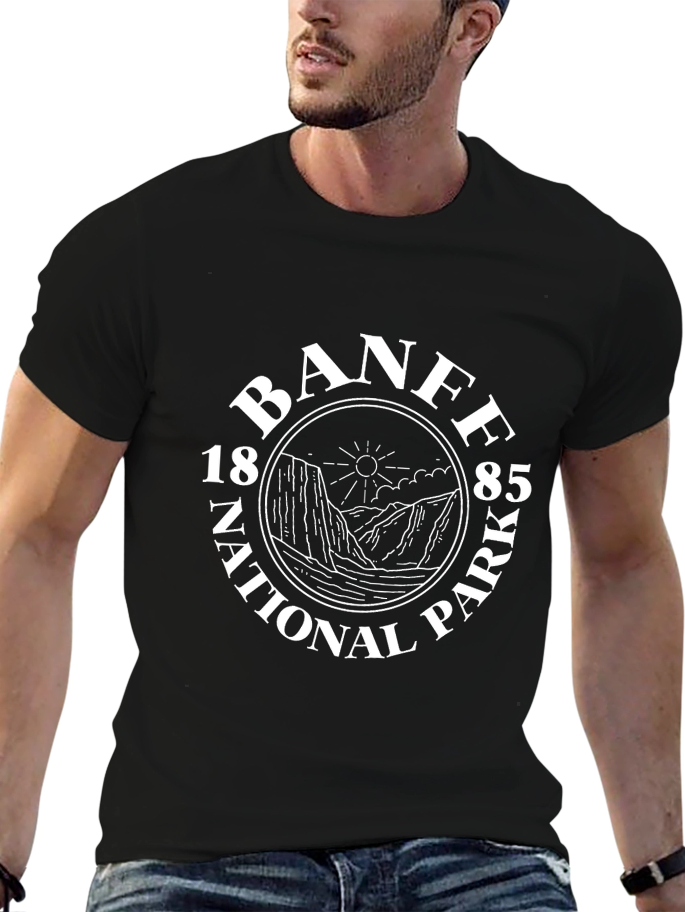 Banff National Park 1885 Graphic Tee - Black