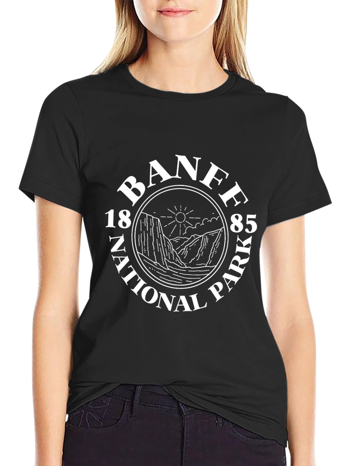 Banff National Park 1885 Graphic Tee - Black