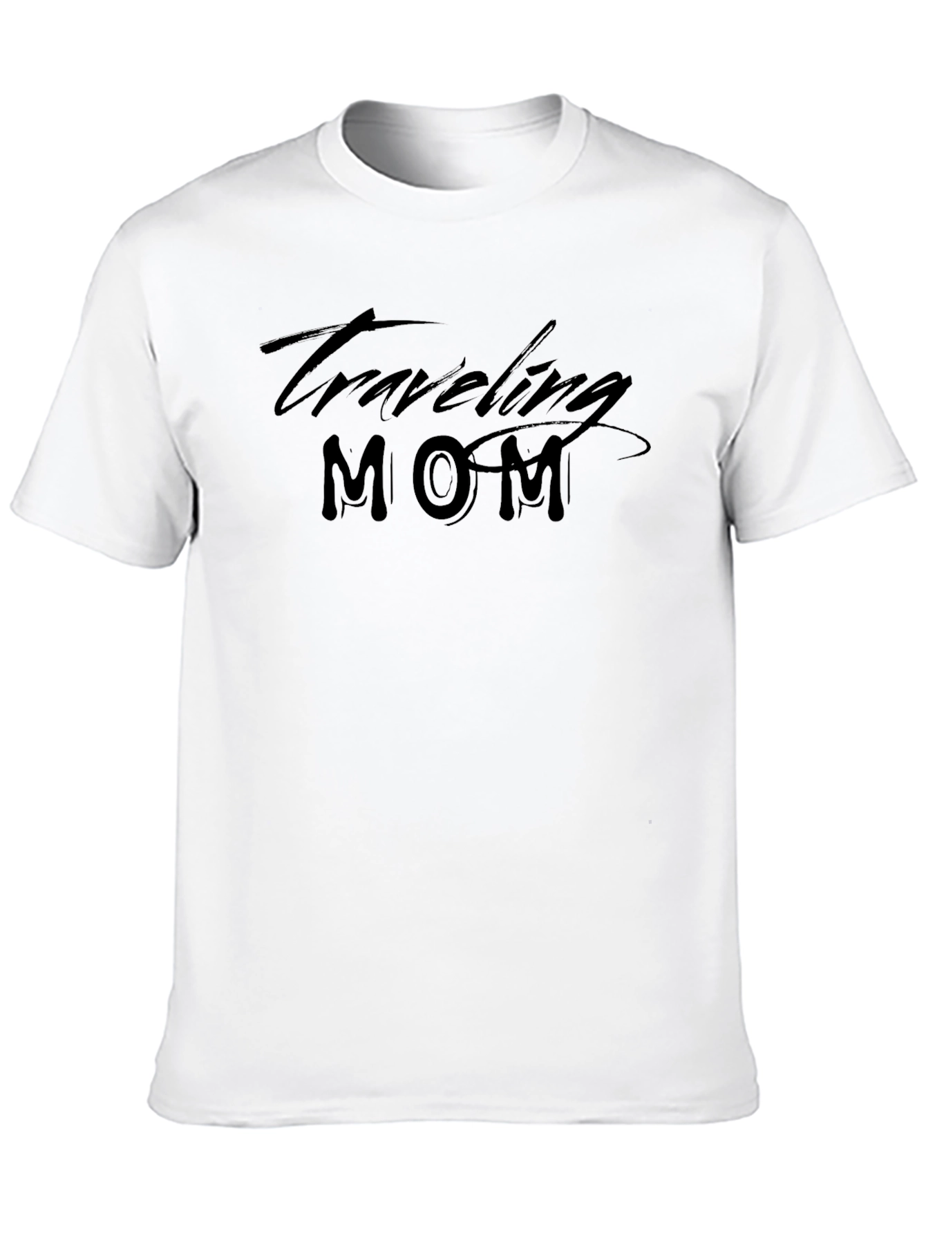Traveling Mom Black Graphic Tee