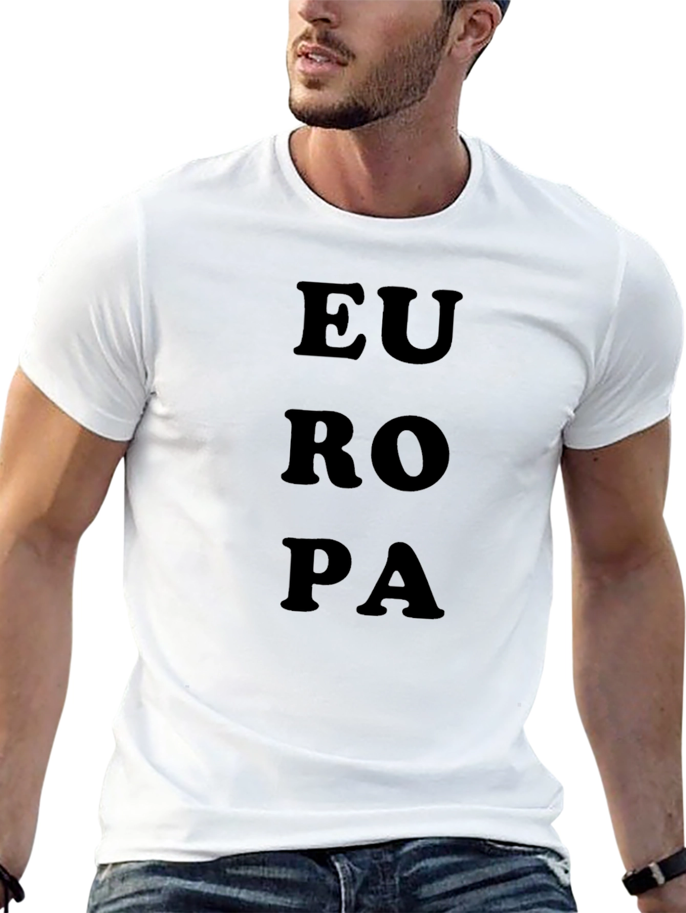 Europa Graphic Black T-Shirt