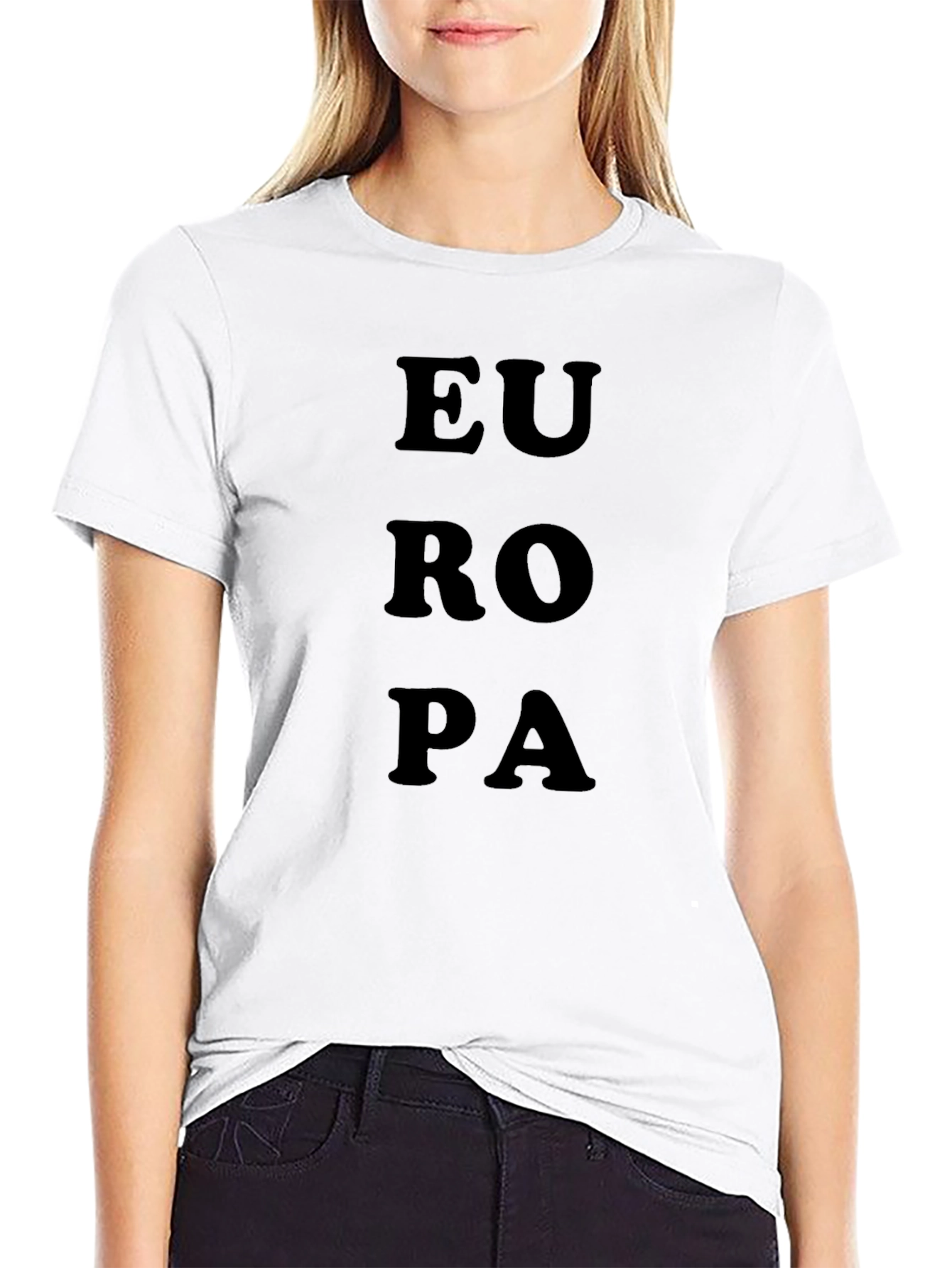 Europa Graphic Black T-Shirt