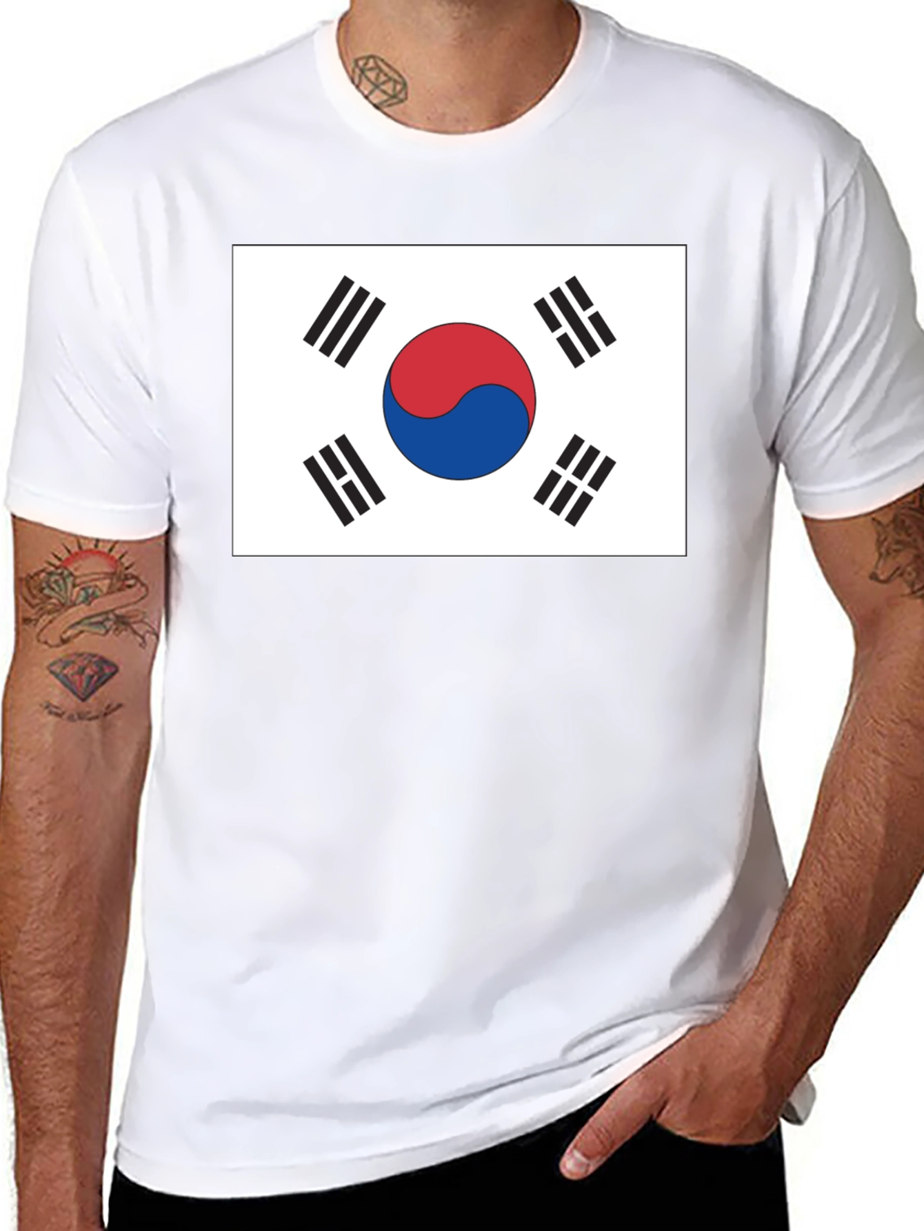 South Korea Flag Graphic T-Shirt