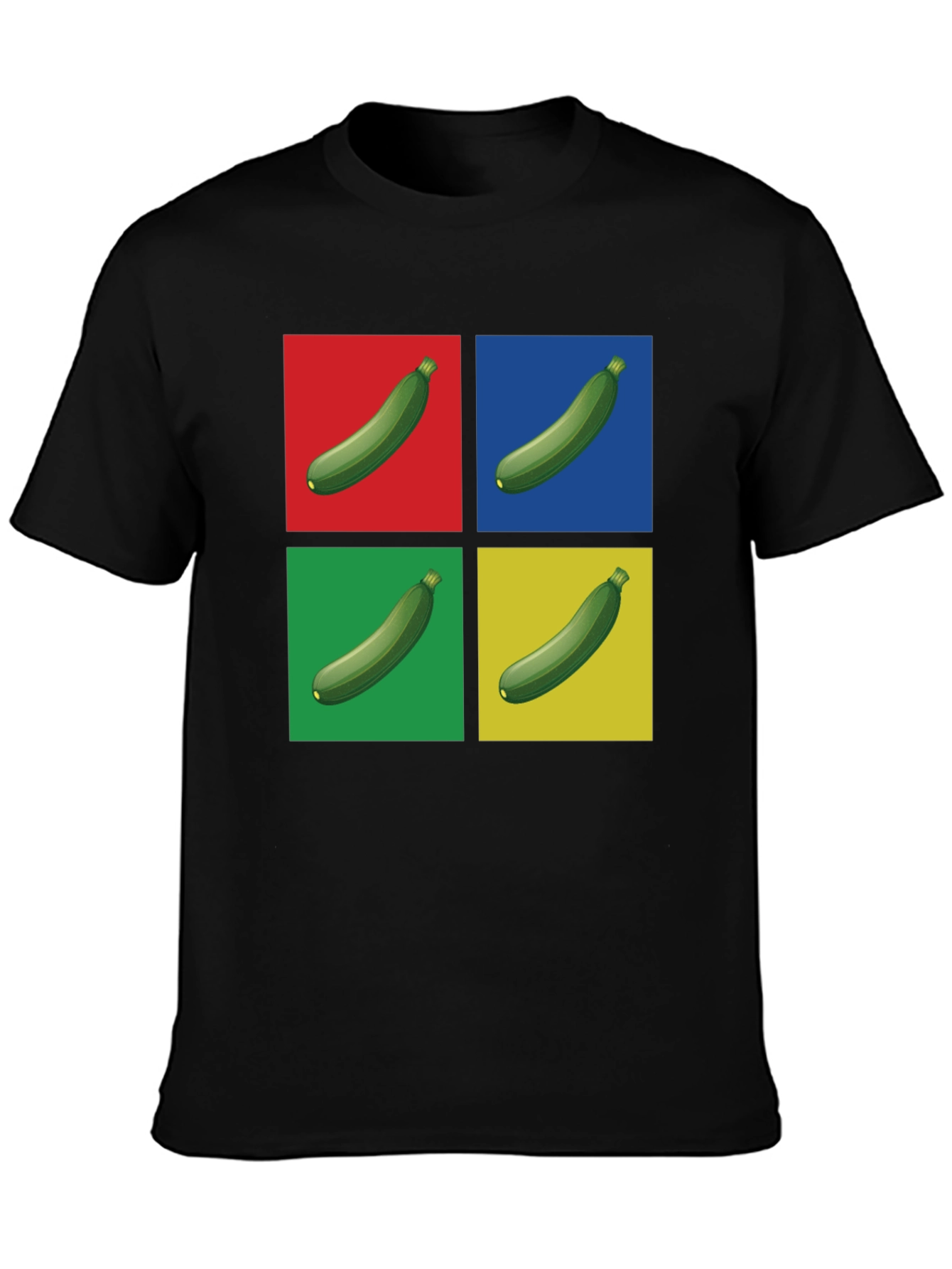 Zucchini Pop Art T-Shirt - Quirky Graphic Tee