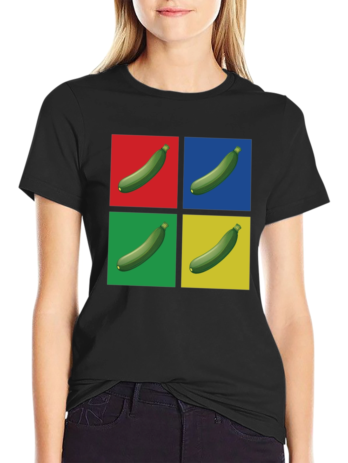 Zucchini Pop Art T-Shirt - Quirky Graphic Tee