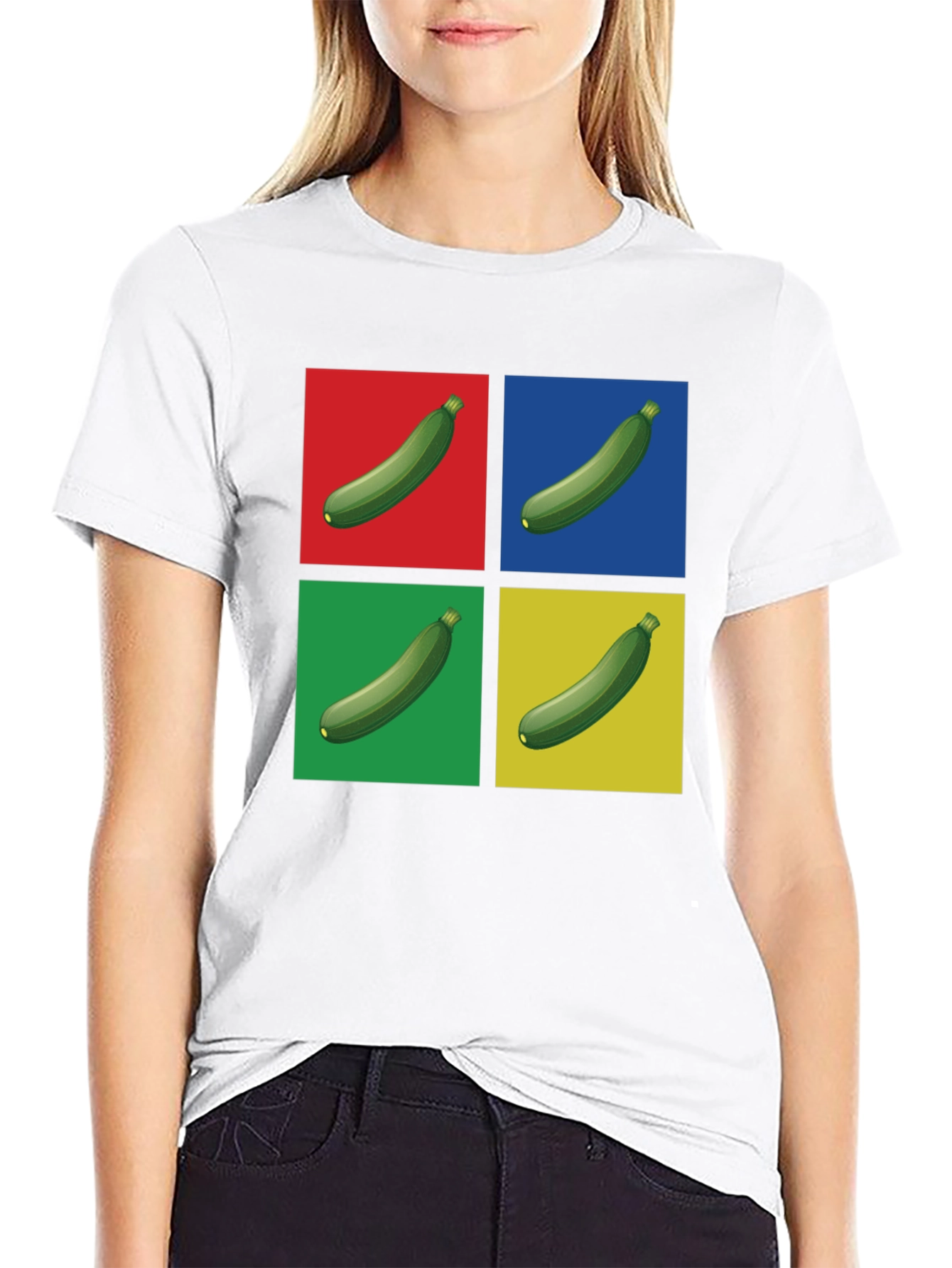 Zucchini Pop Art T-Shirt - Quirky Graphic Tee