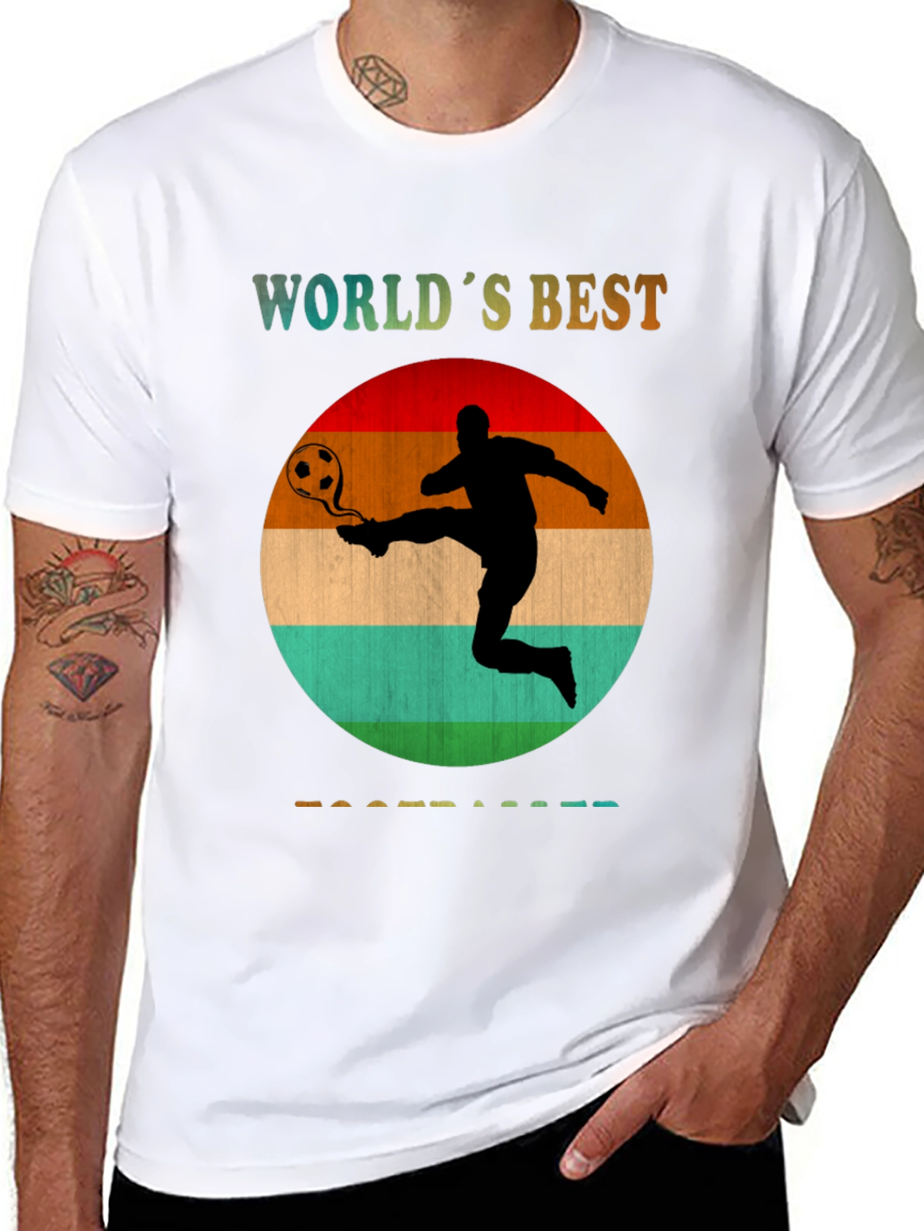 Worlds Best Footballer Graphic Tee - Black