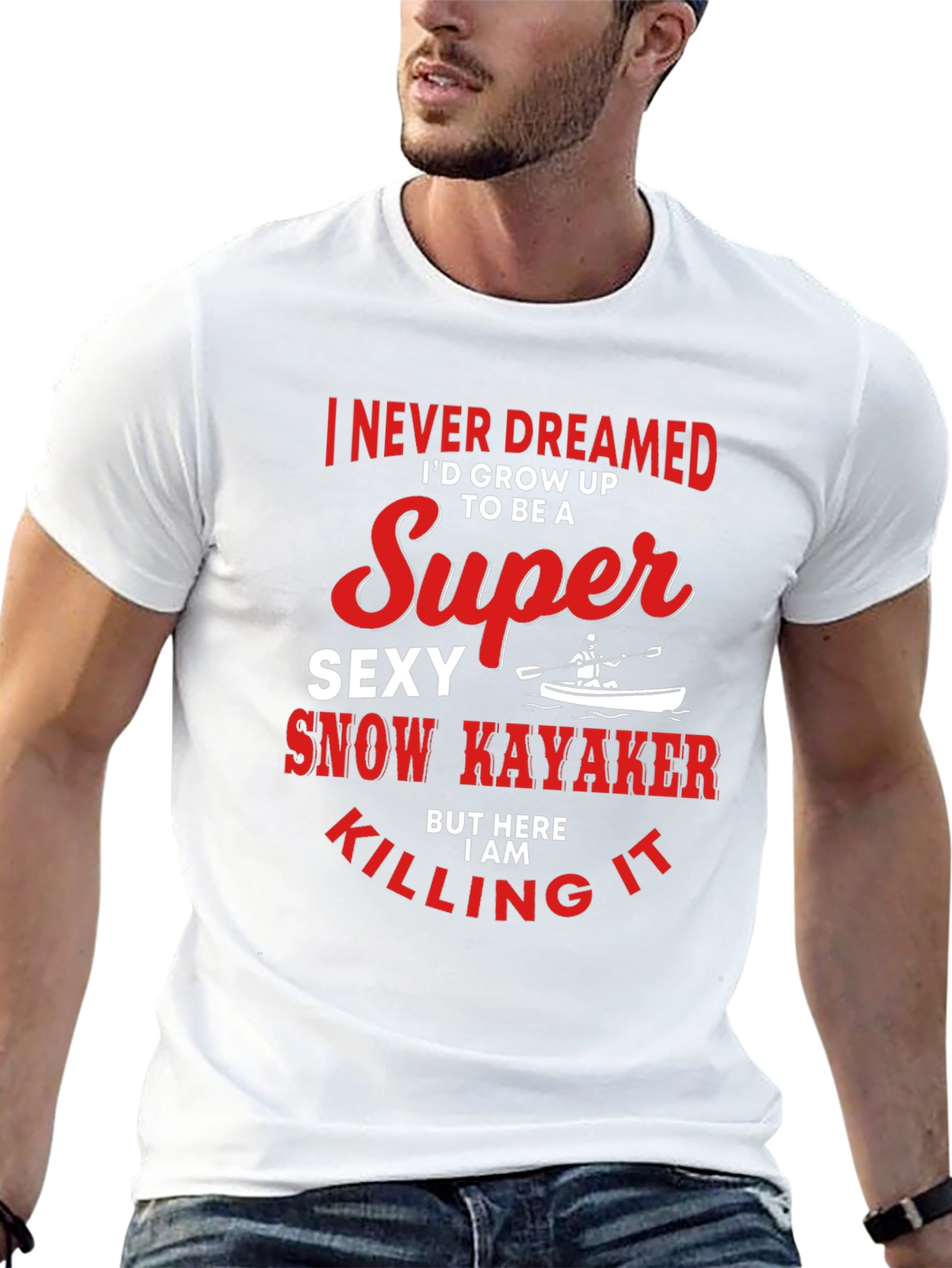 Super Sexy Snow Kayaker T-Shirt
