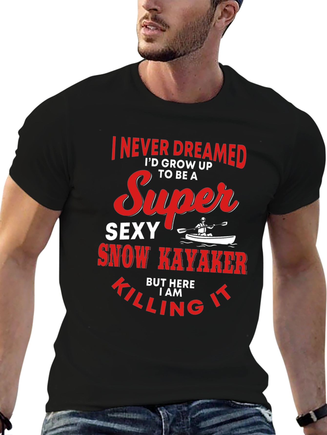 Super Sexy Snow Kayaker T-Shirt