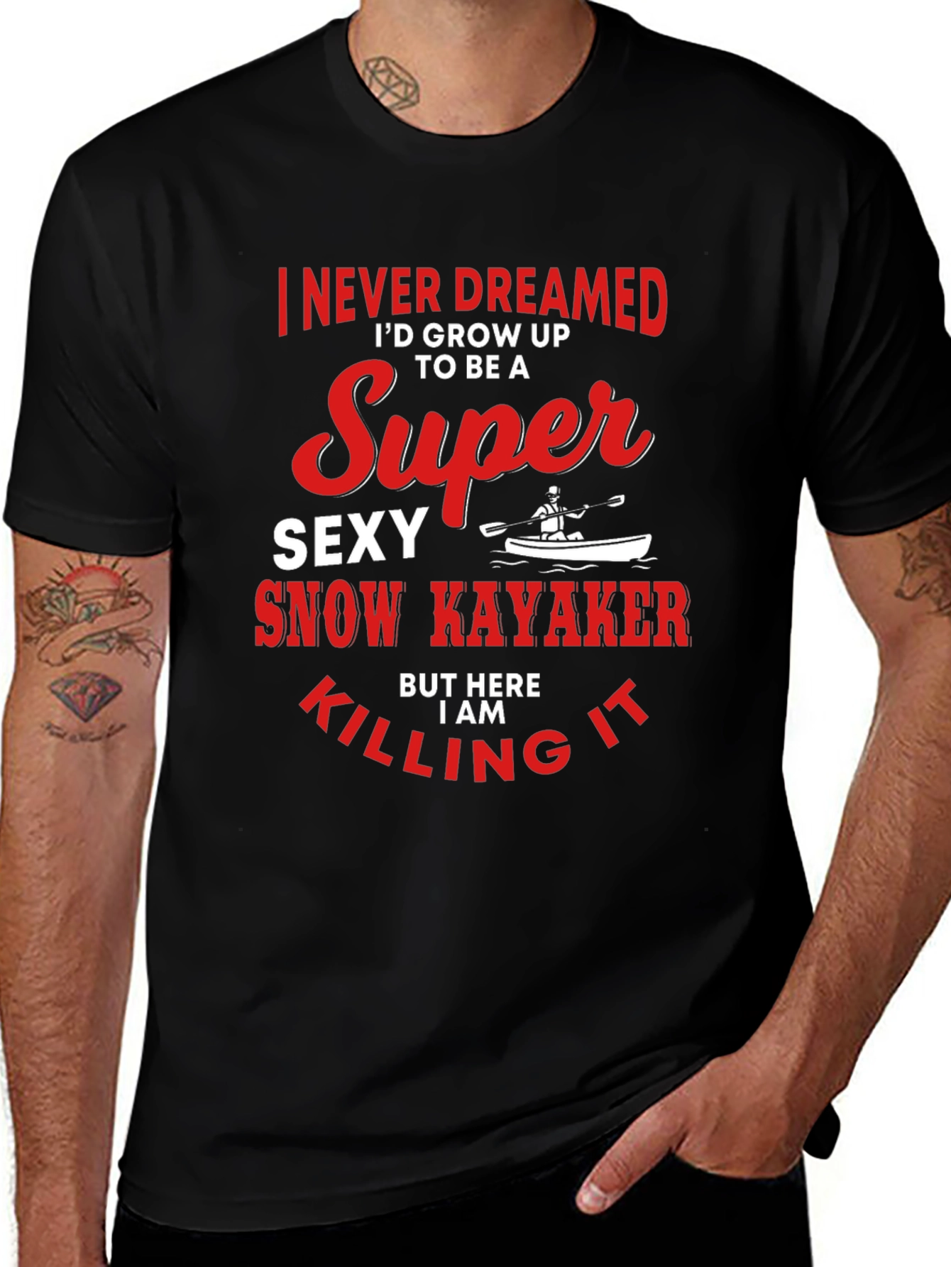 Super Sexy Snow Kayaker T-Shirt