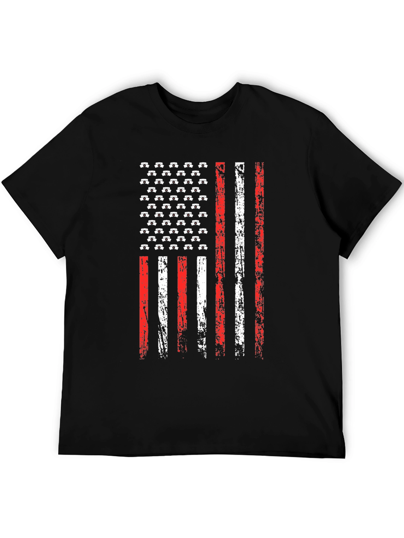 American Flag Nursing T-Shirt - Patriotic Nurse Tee
