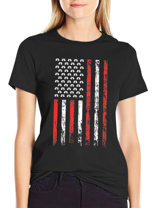 American Flag Nursing T-Shirt - Patriotic Nurse Tee
