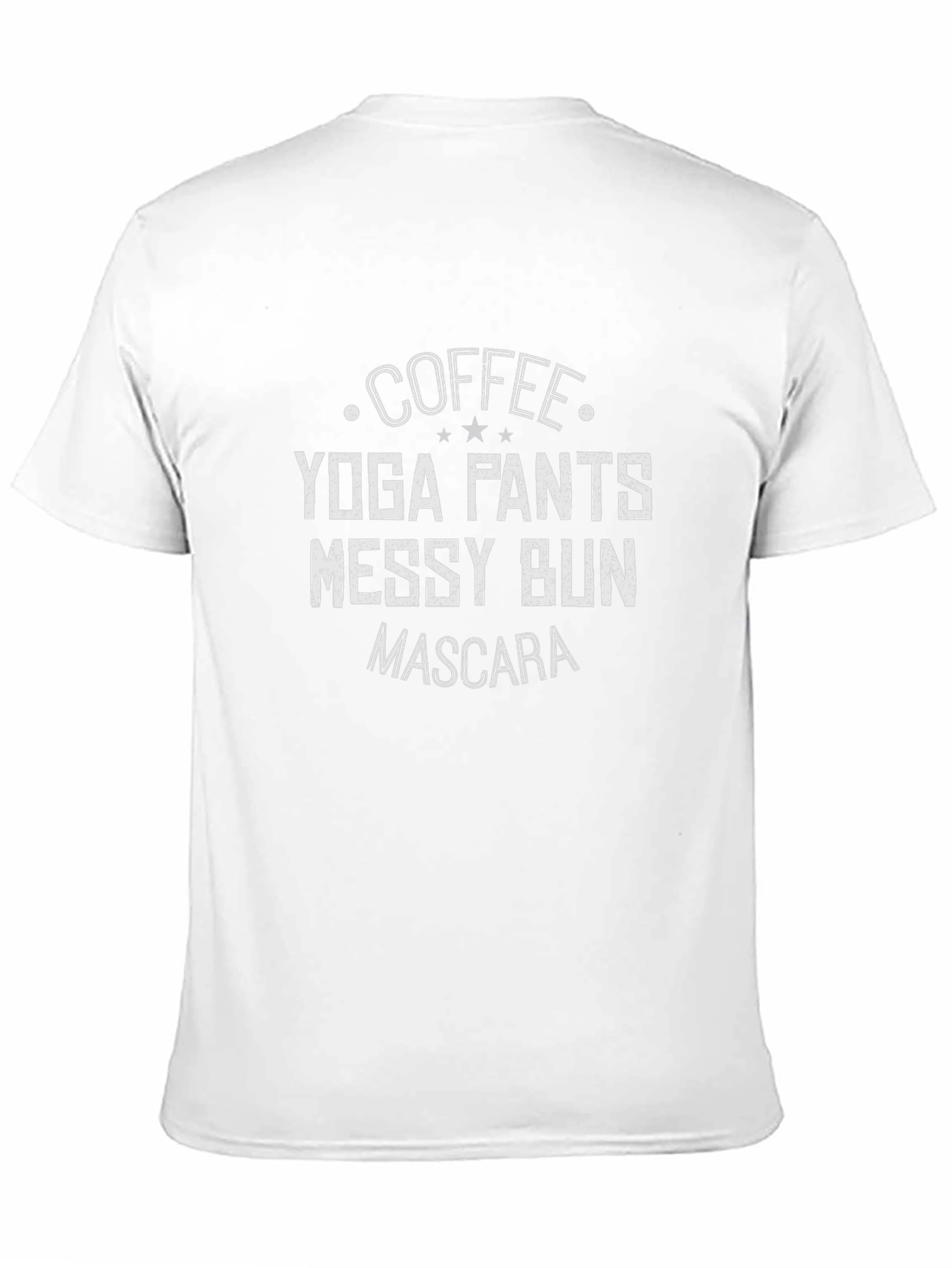 Coffee Yoga Pants Messy Bun Graphic T-Shirt
