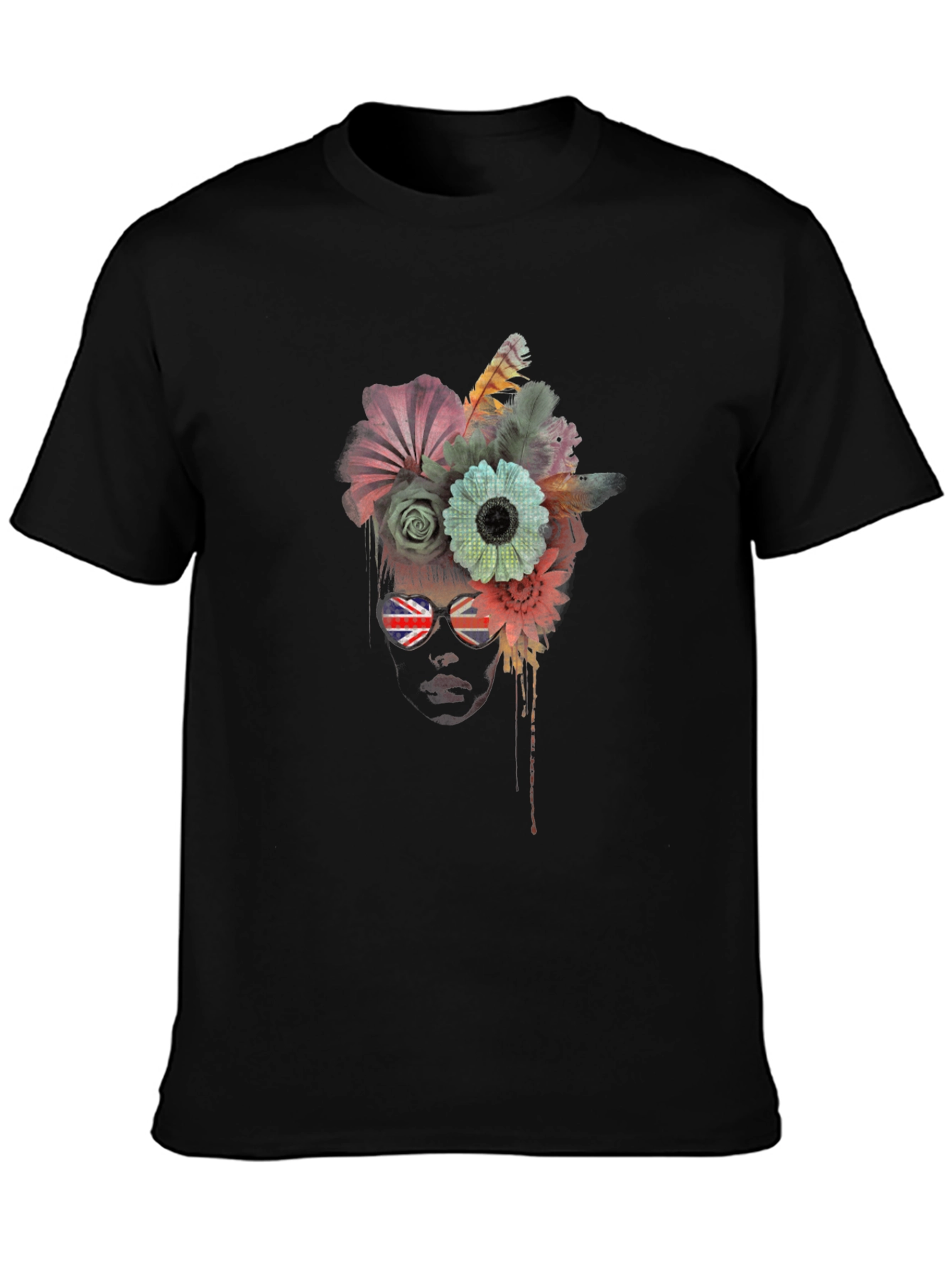 Floral Union Jack Sunglasses T-Shirt