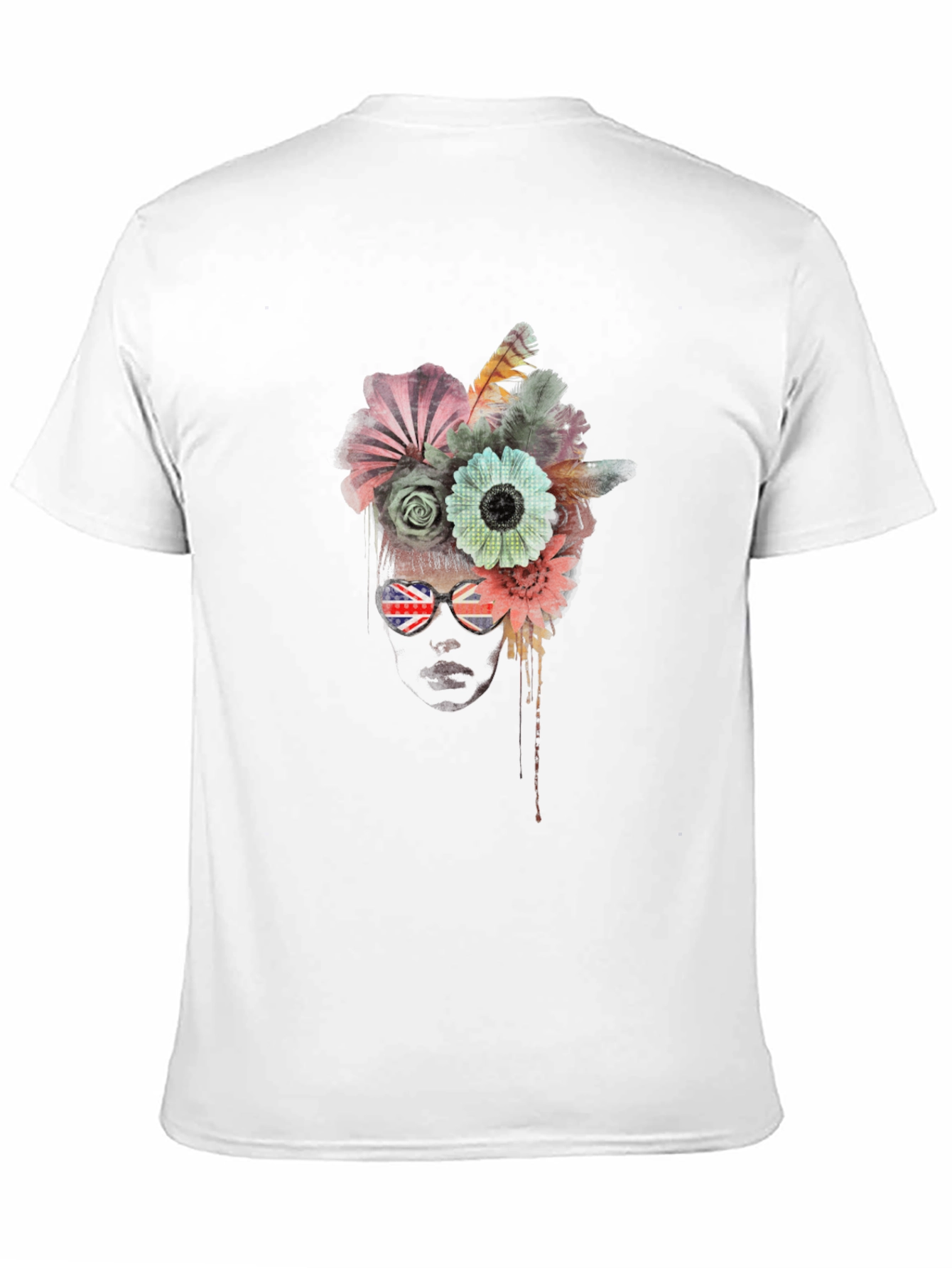 Floral Union Jack Sunglasses T-Shirt
