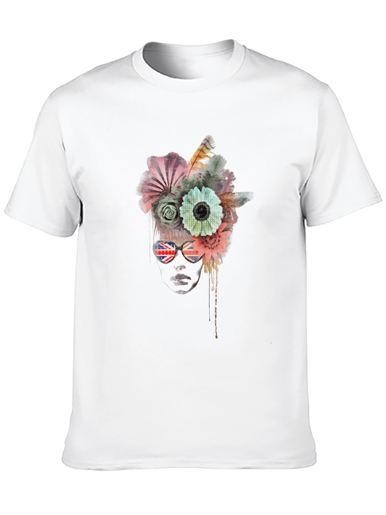 Floral Union Jack Sunglasses T-Shirt