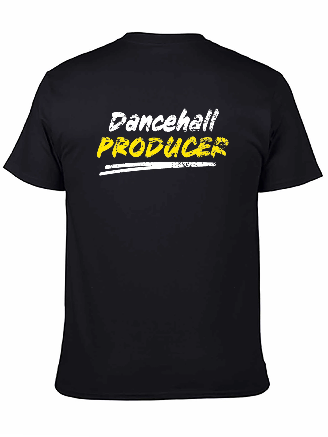 Dancehall Producer Graphic T-Shirt - Black Crew Neck Tee