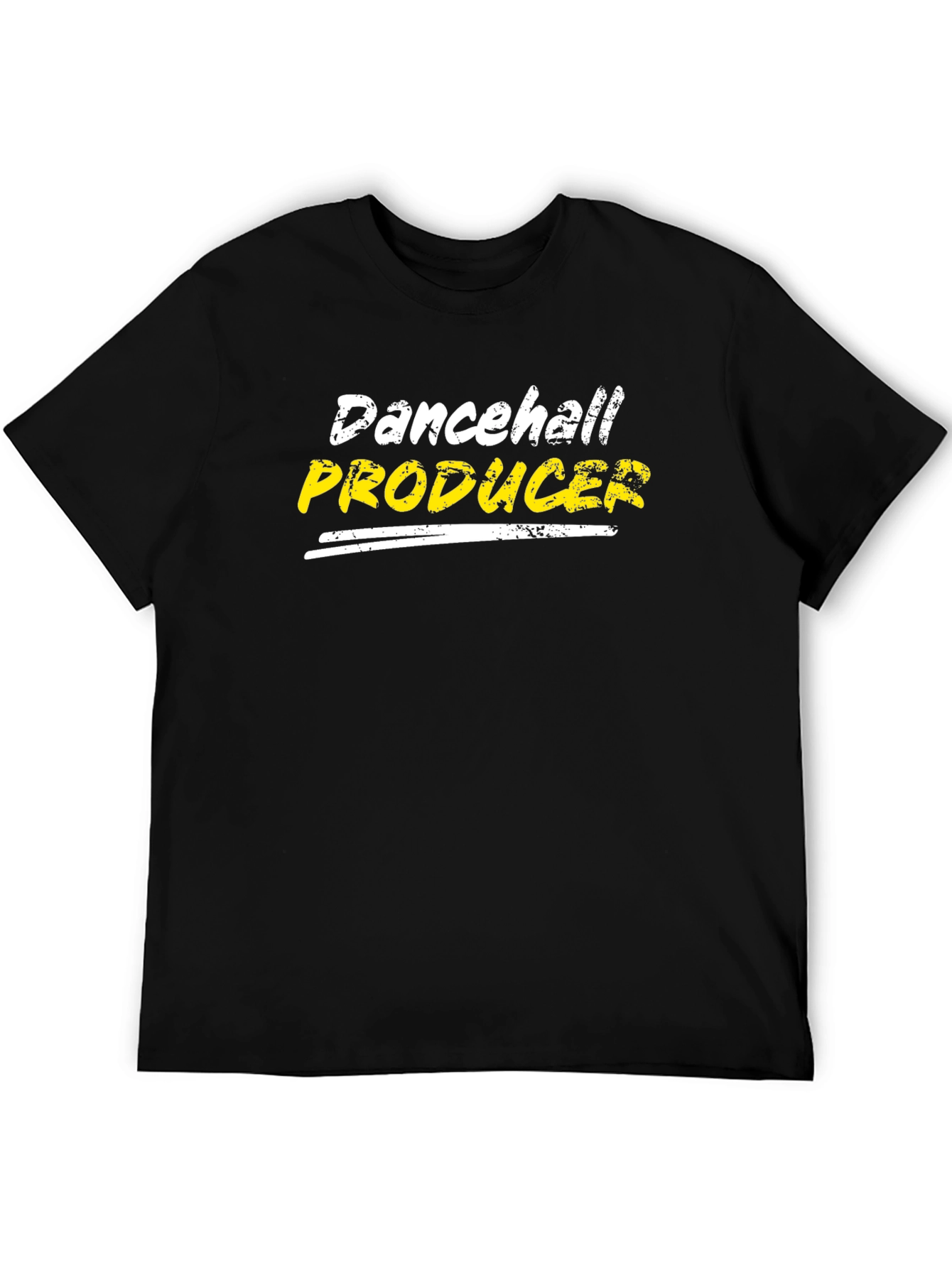 Dancehall Producer Graphic T-Shirt - Black Crew Neck Tee