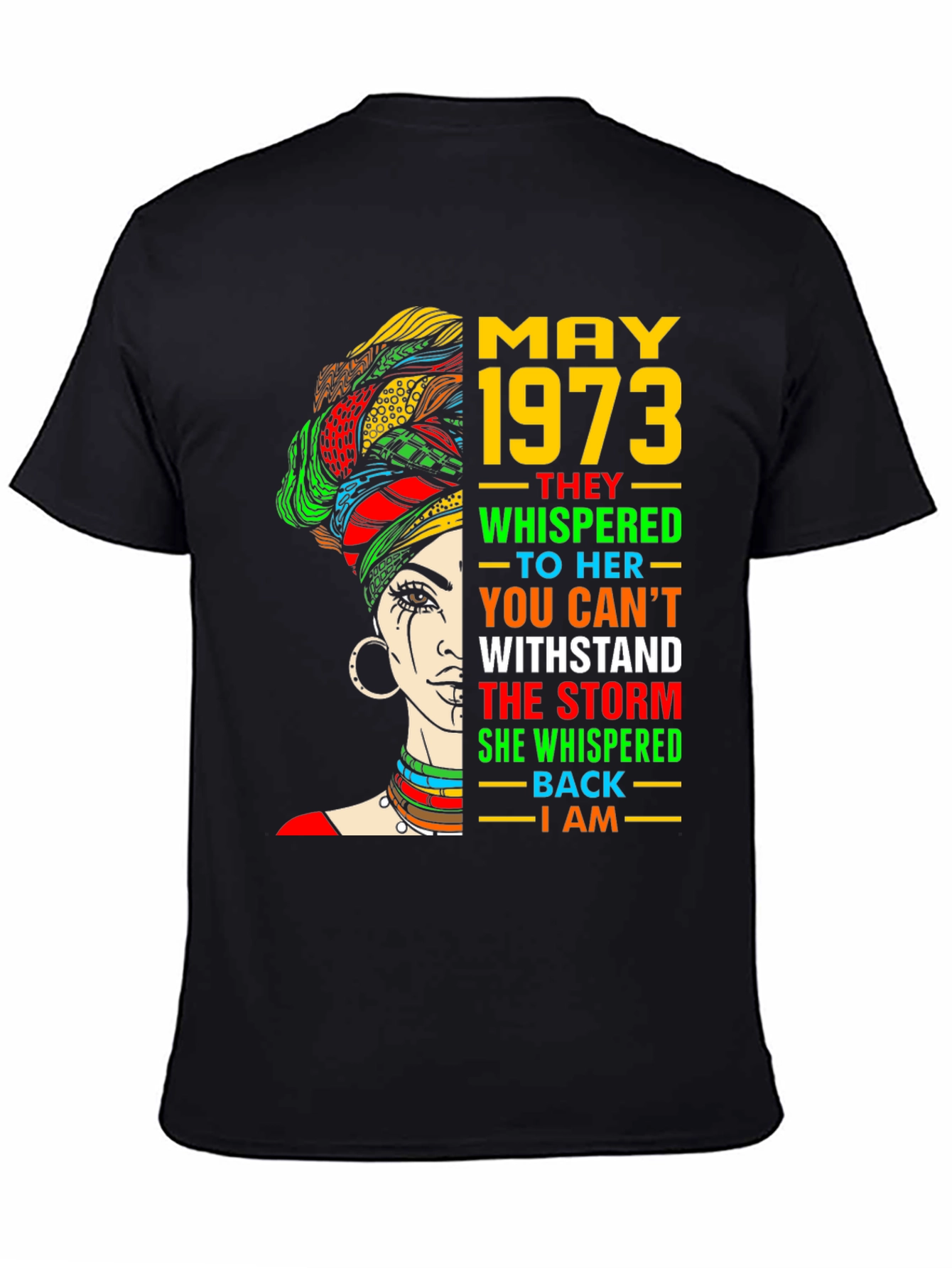 May 1973 Woman T-Shirt - Empowering Quote
