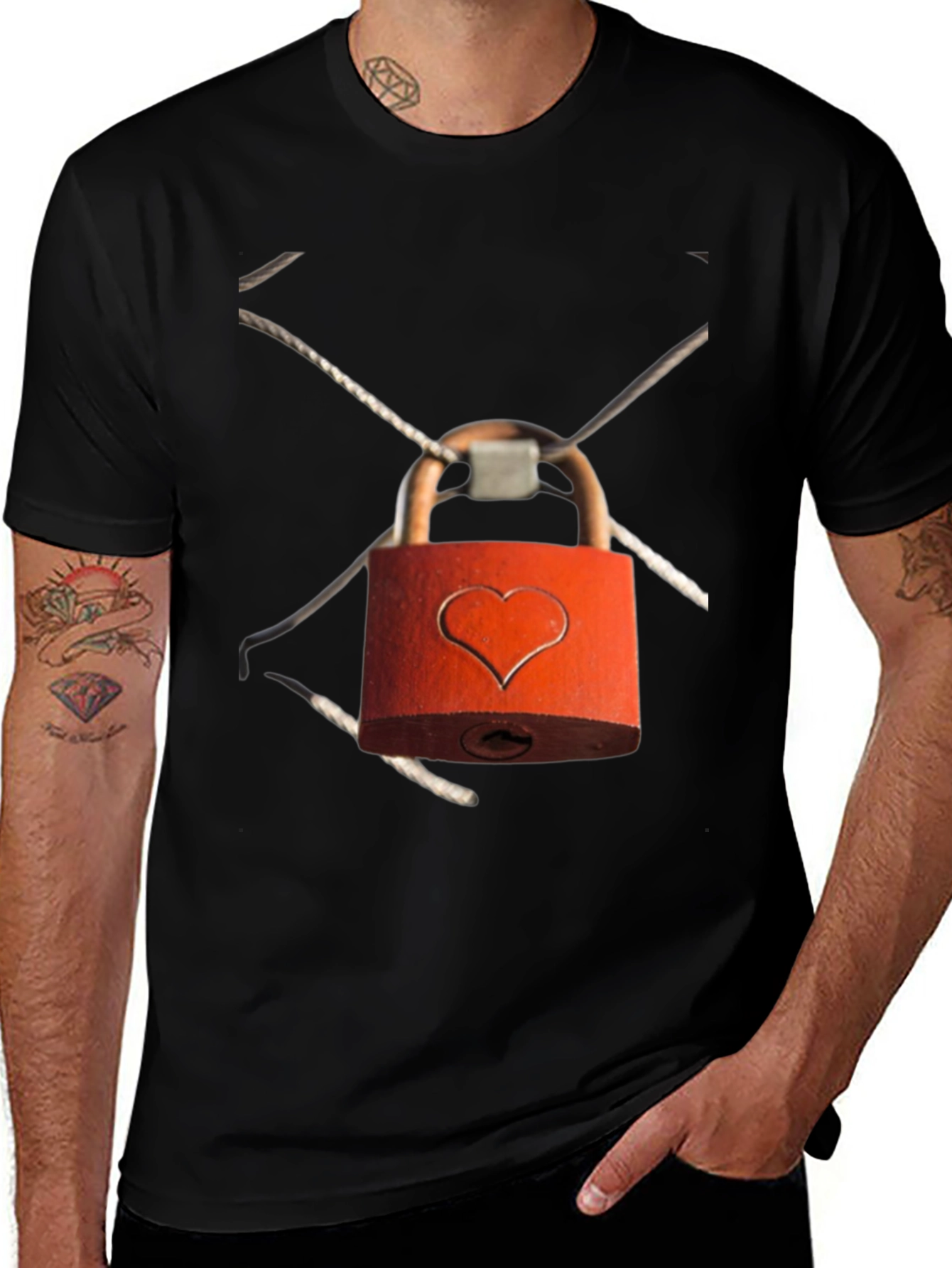 Heart Lock T-Shirt - Express Your Love!
