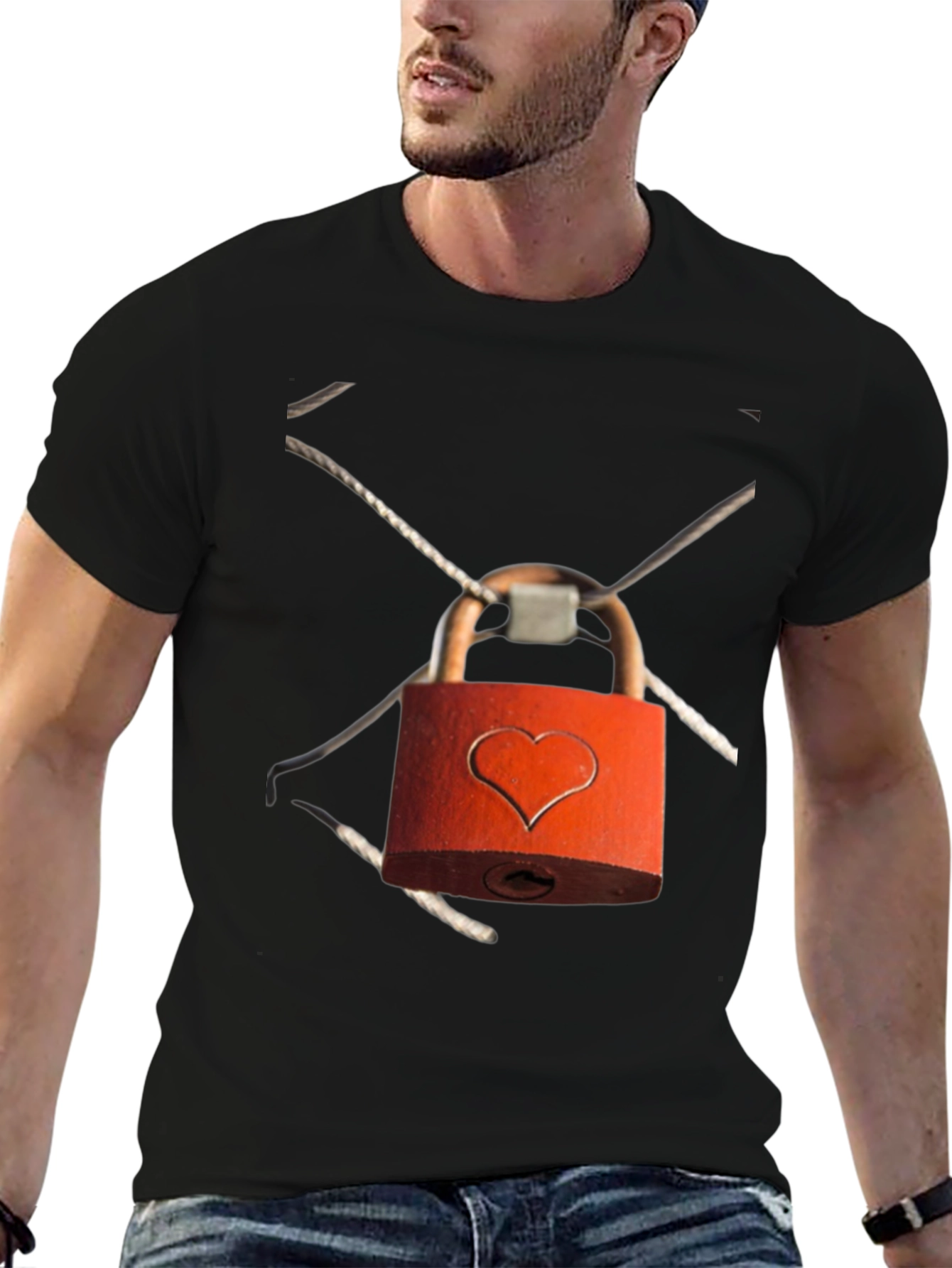 Heart Lock T-Shirt - Express Your Love!