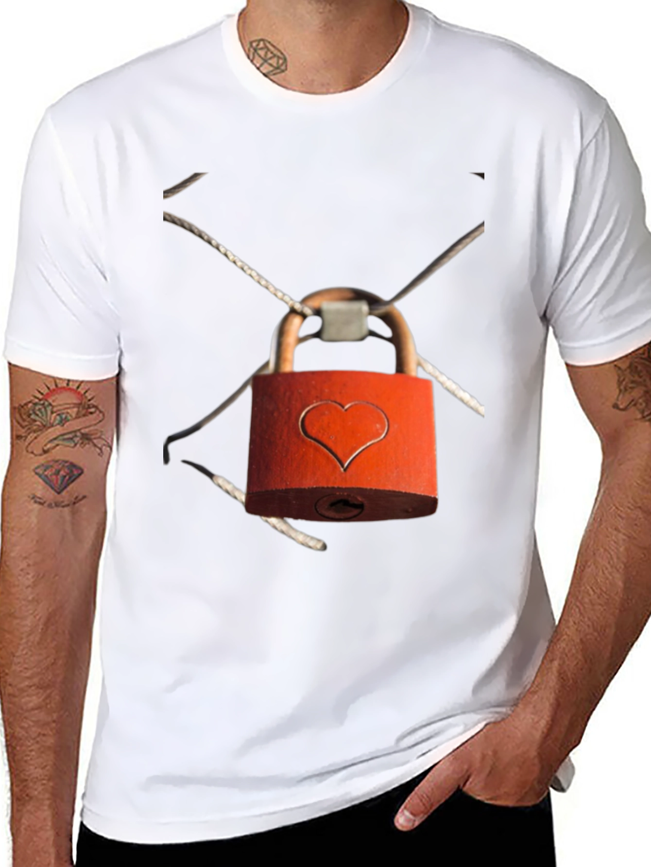 Heart Lock T-Shirt - Express Your Love!