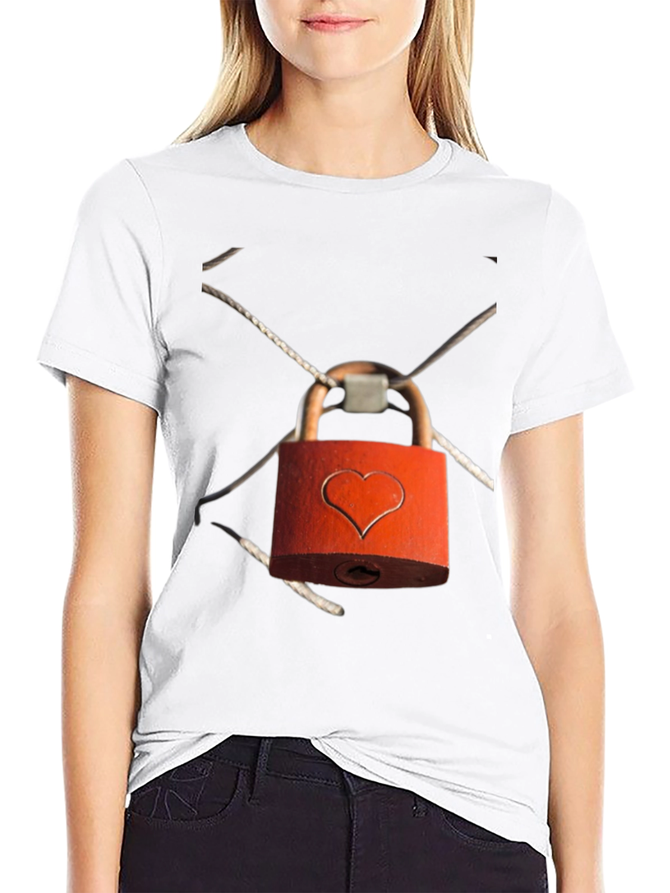Heart Lock T-Shirt - Express Your Love!