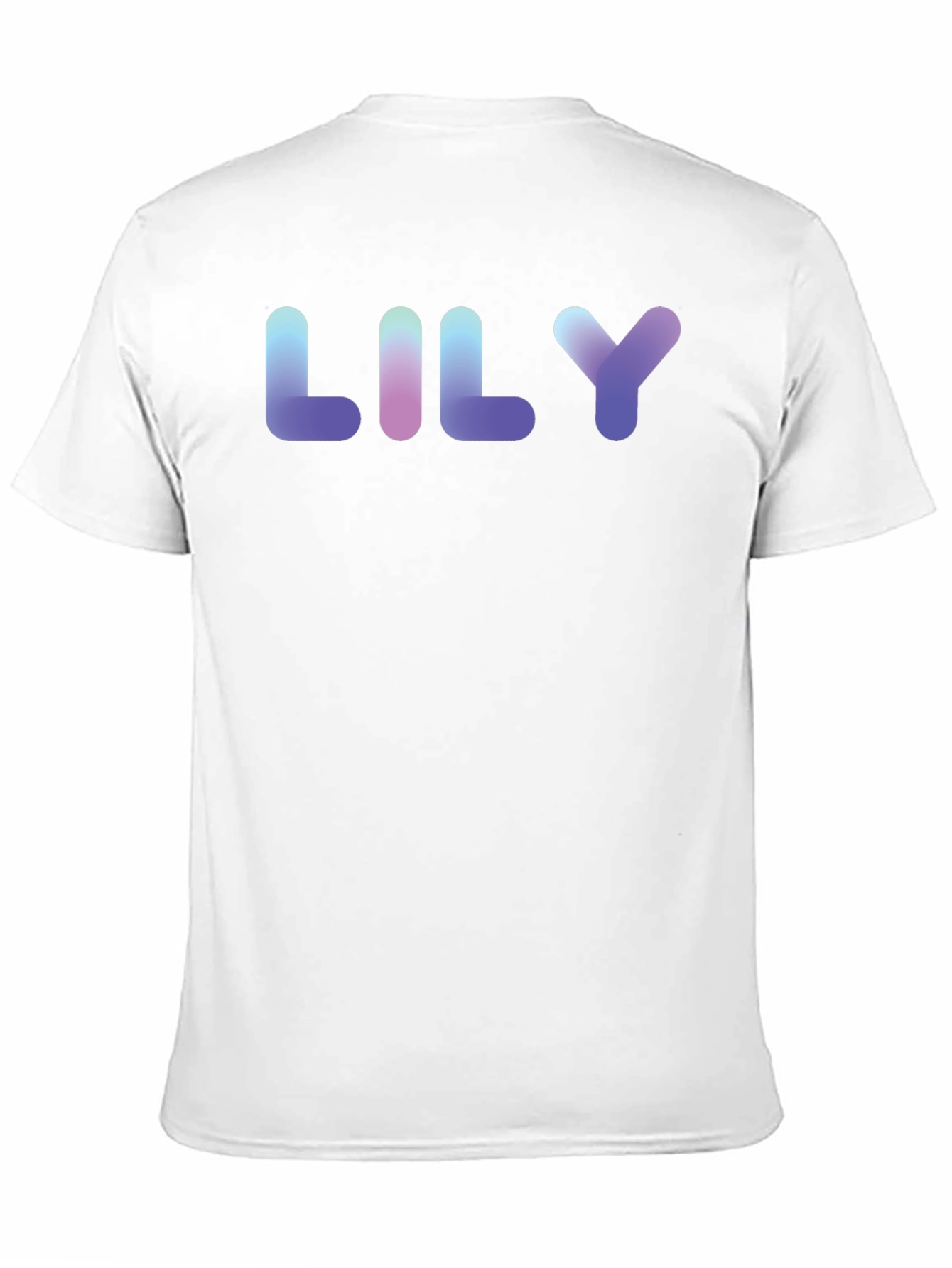 LILY Gradient Text Black T-Shirt