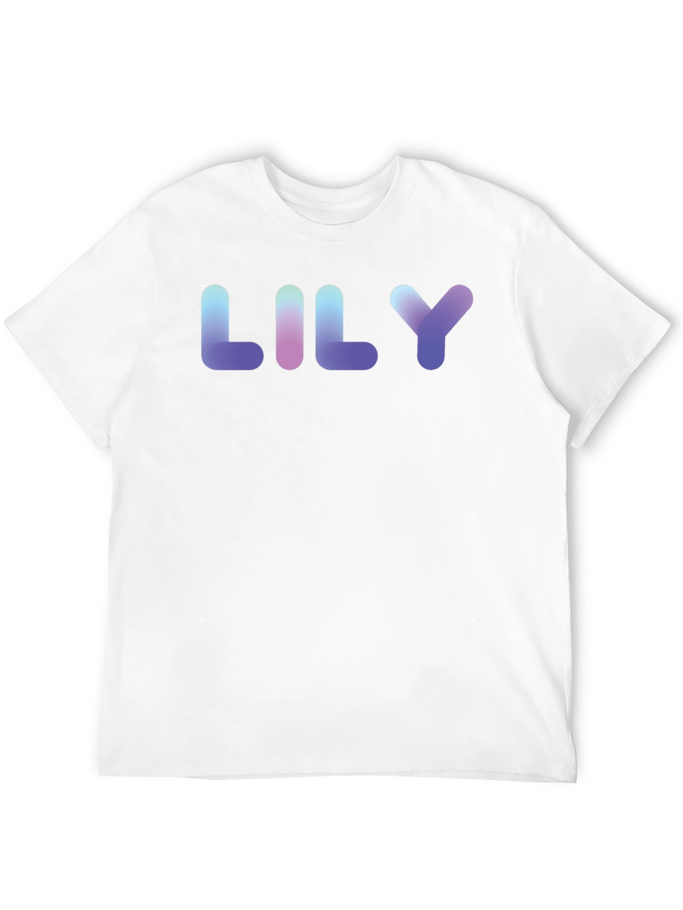 LILY Gradient Text Black T-Shirt