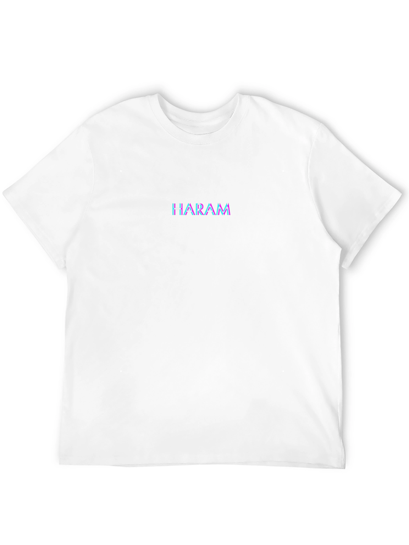 HARAM Glitch Text Black T-Shirt